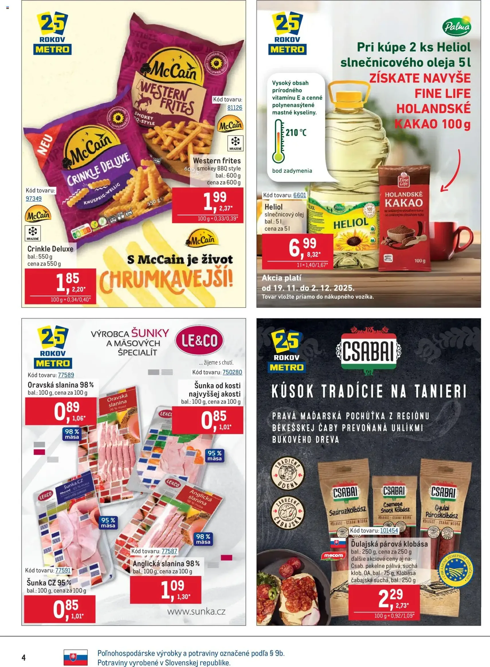 Metro Maloobchod - platný leták od 19.11.2025 strana 4 z 40