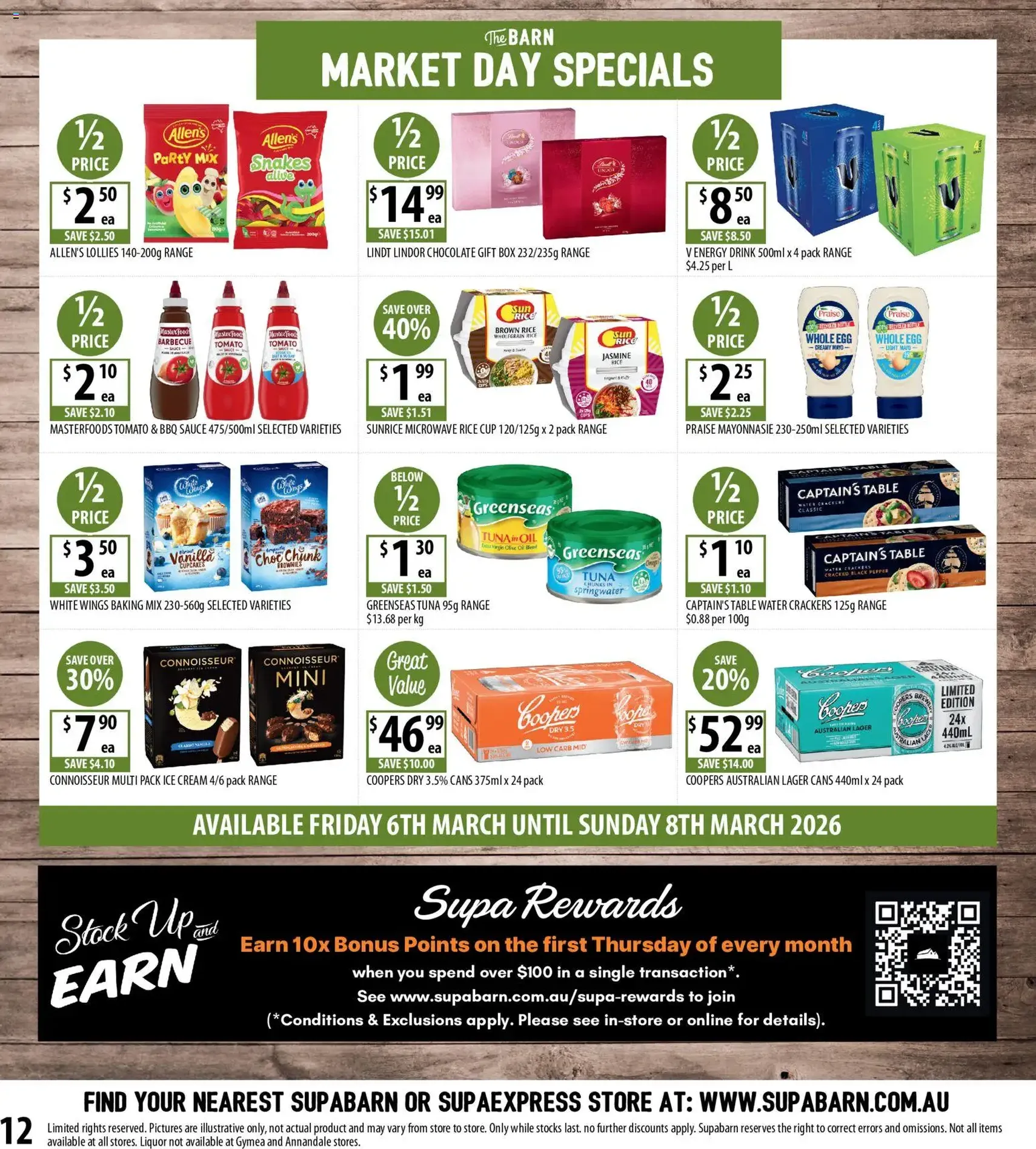 Supabarn catalogue - valid flyer from 04/03/2026, page 12 of 12