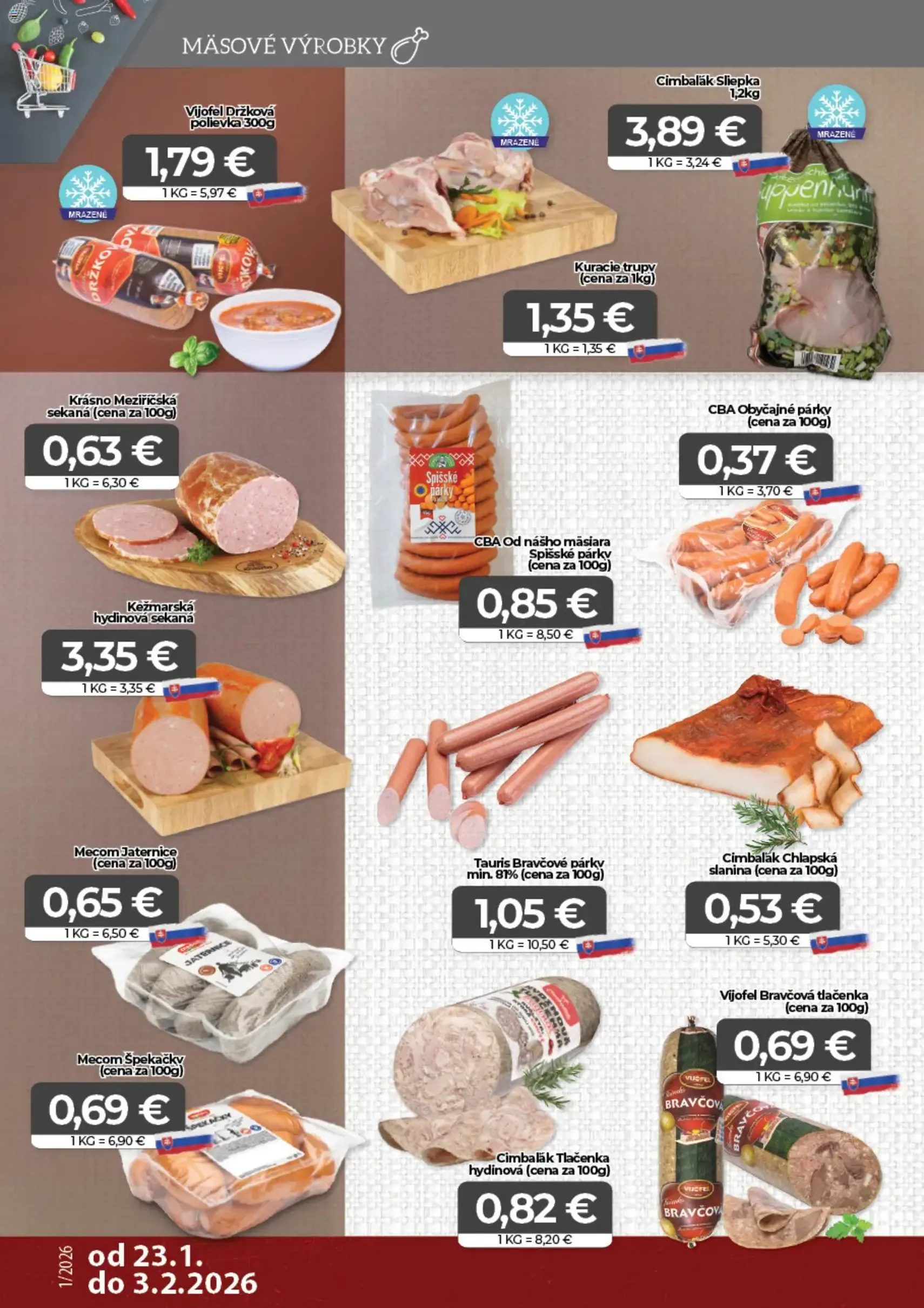 CBA Komfos leták - platný leták od 23.01.2026 strana 2 z 16