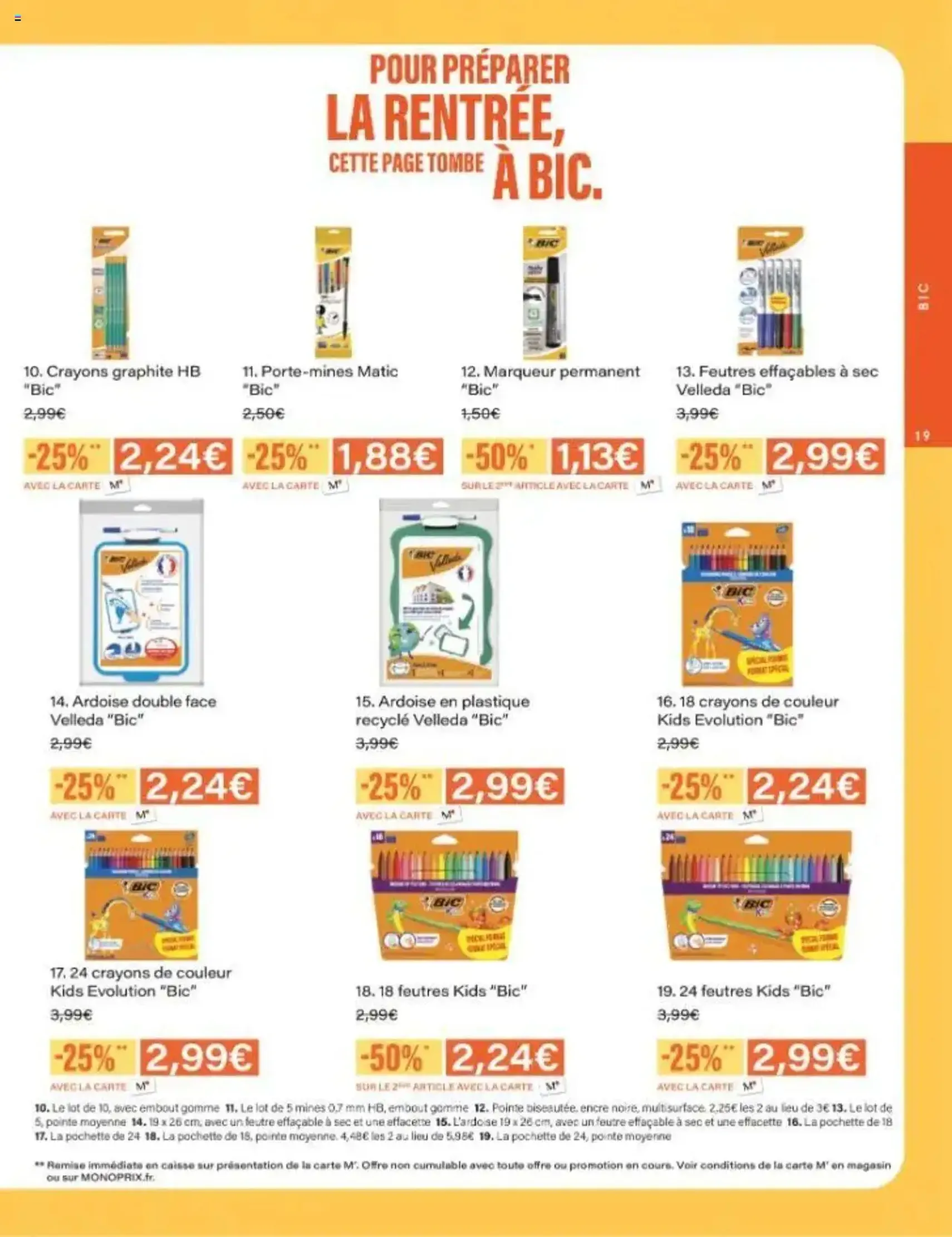 Monoprix catalogue guide de rentrée - brochure valable à partir du 05/08/2025, page 19 sur 42