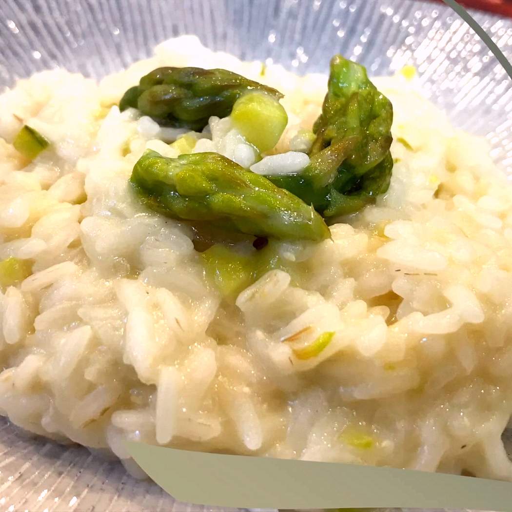 Risotto con asparagi con il robot bimby