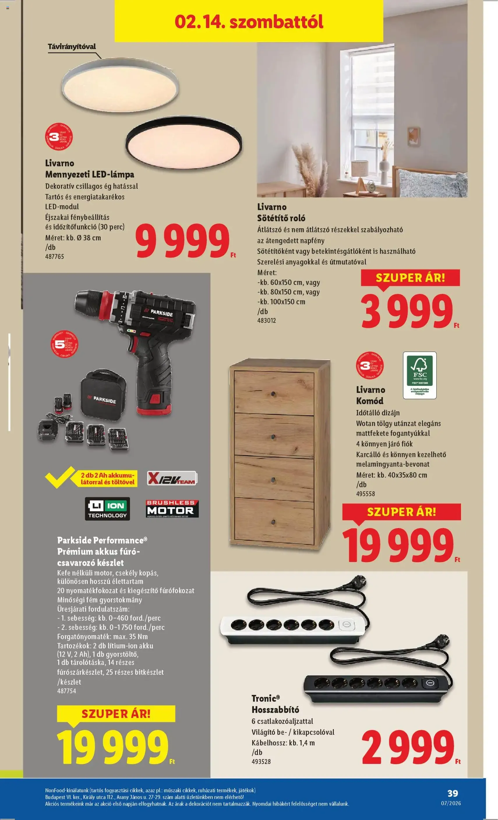 Lidl Akciós újság - 2026.02.12. érvényes szórólap 39 oldal 62 oldalból