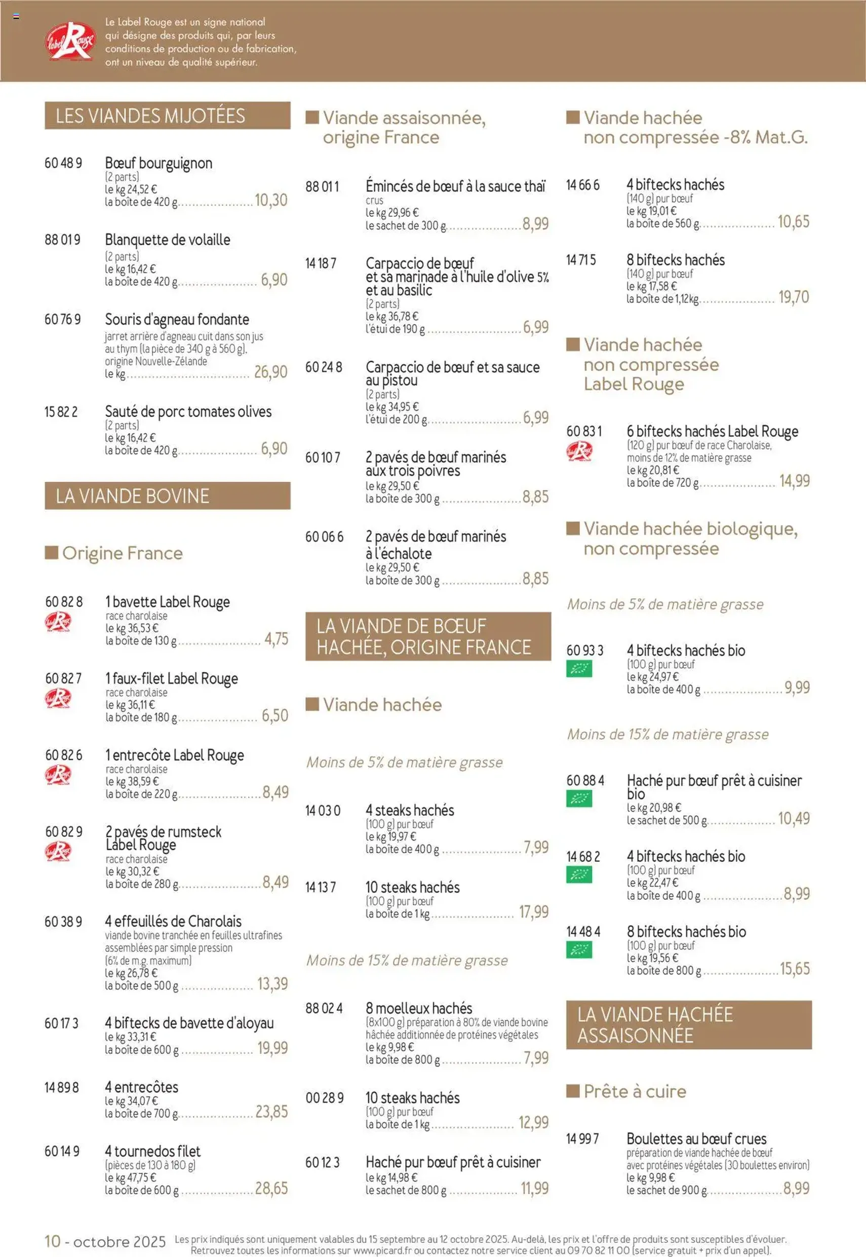 Picard catalogue - brochure valable à partir du 15/09/2025, page 10 sur 36 Picard catalogue - brochure valable à partir du 15/09/2025, page 10 sur 36