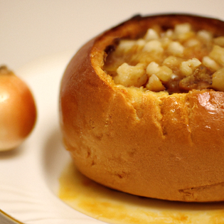 Recipe preview Hot Cob Loaf French Onion Soup