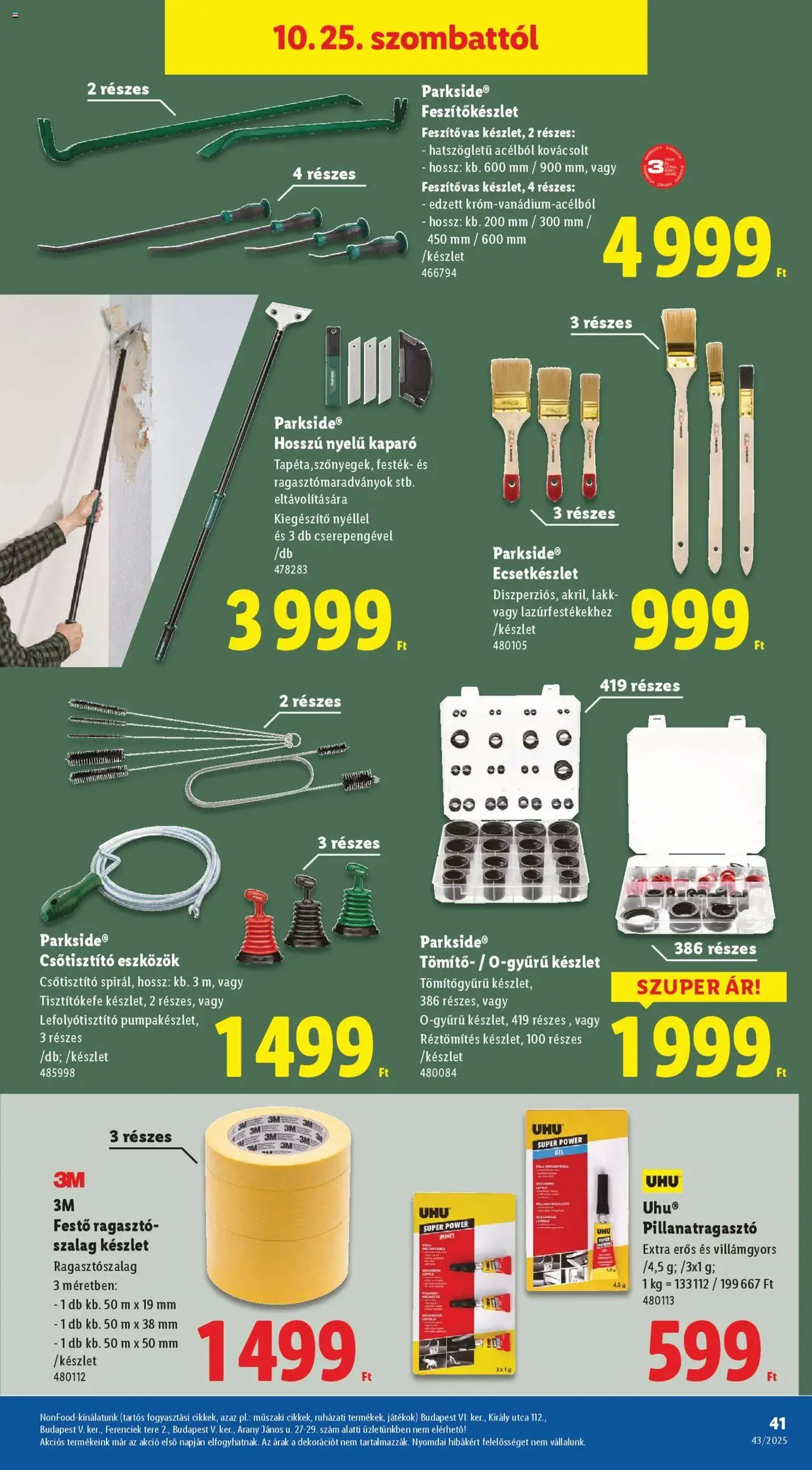 Lidl Akciós újság - 2025.10.22. érvényes szórólap 41 oldal 64 oldalból Lidl Akciós újság - 2025.10.22. érvényes szórólap 41 oldal 64 oldalból