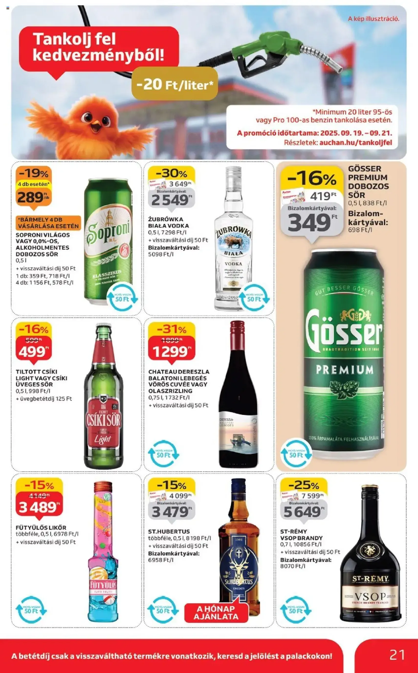 Auchan Akciós újság - 2025.09.18. érvényes szórólap 21 oldal 26 oldalból Auchan Akciós újság - 2025.09.18. érvényes szórólap 21 oldal 26 oldalból