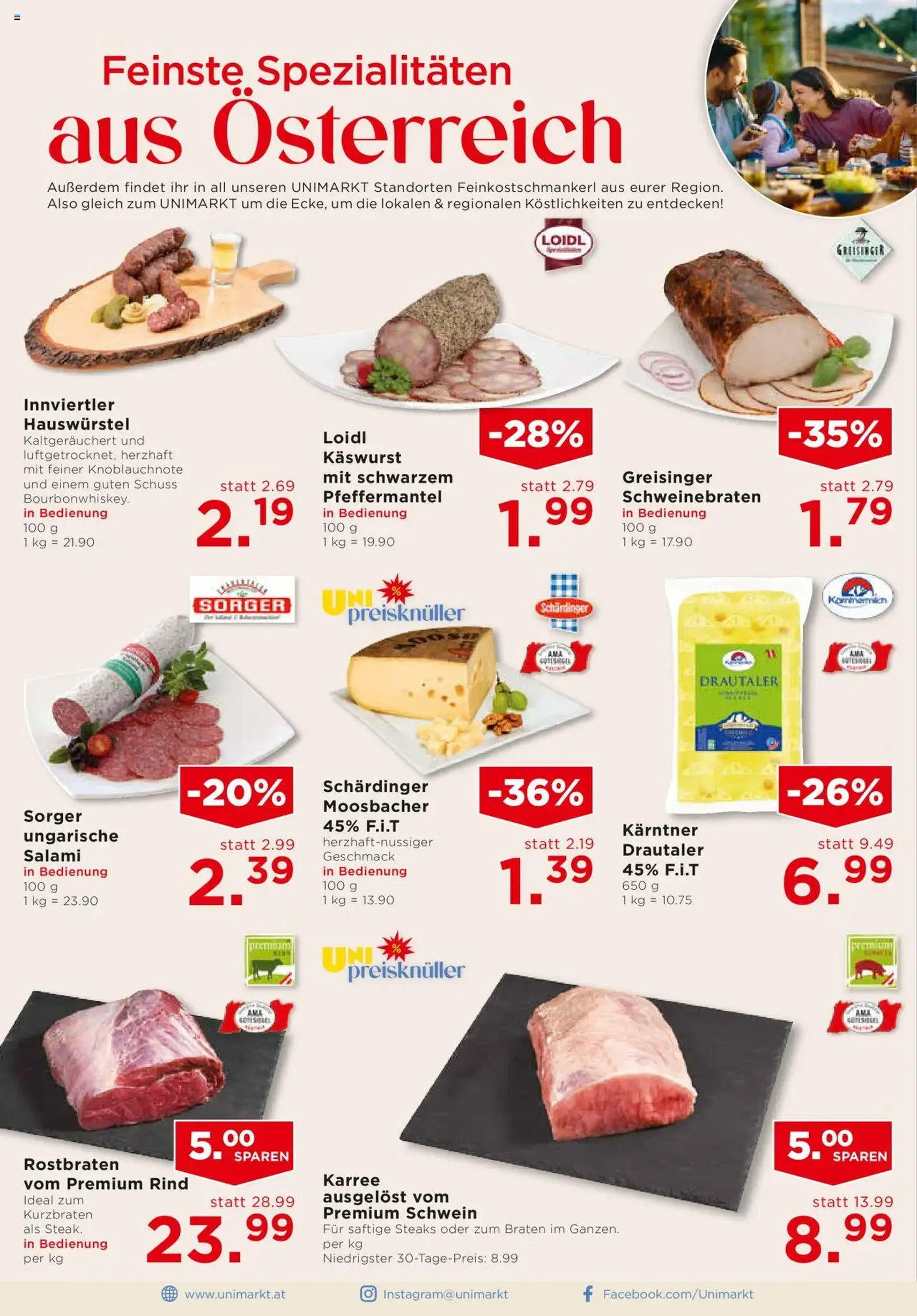 Unimarkt Flugblatt - Gültiger Prospekt ab 03.09.2025, Seite 4 von insgesamt 16 Unimarkt Flugblatt - Gültiger Prospekt ab 03.09.2025, Seite 4 von insgesamt 16