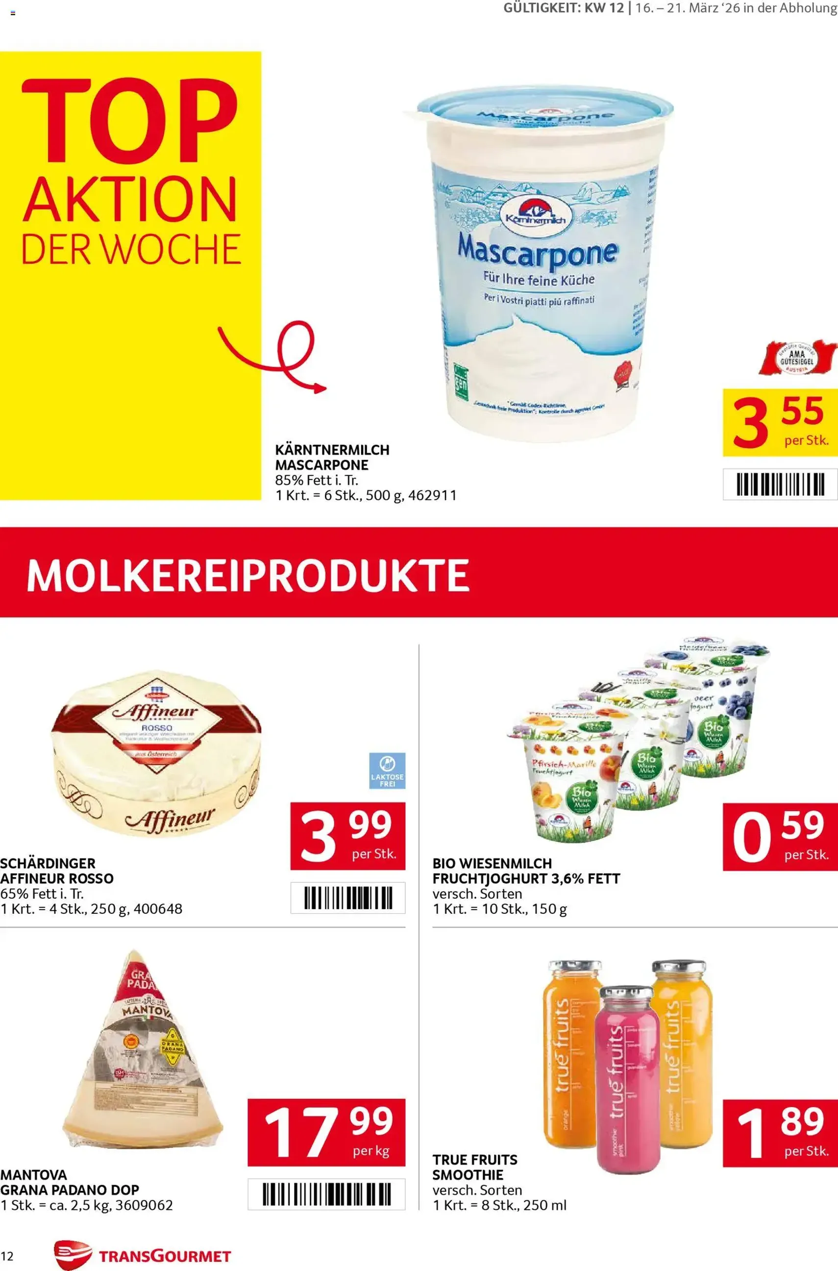 Transgourmet Flugblatt - Gültiger Prospekt ab 16.03.2026, Seite 12 von insgesamt 36