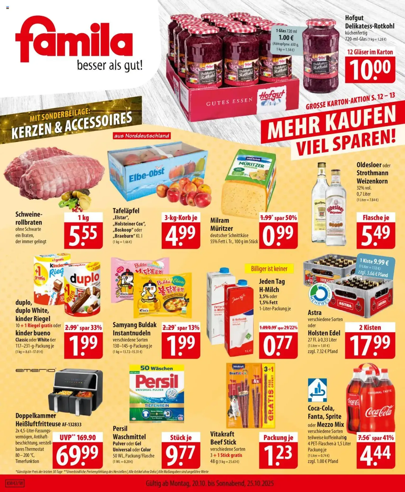 Famila Prospekt - Gültiger Prospekt ab 20.10.2025, Seite 1 von insgesamt 24 Famila Prospekt - Gültiger Prospekt ab 20.10.2025, Seite 1 von insgesamt 24