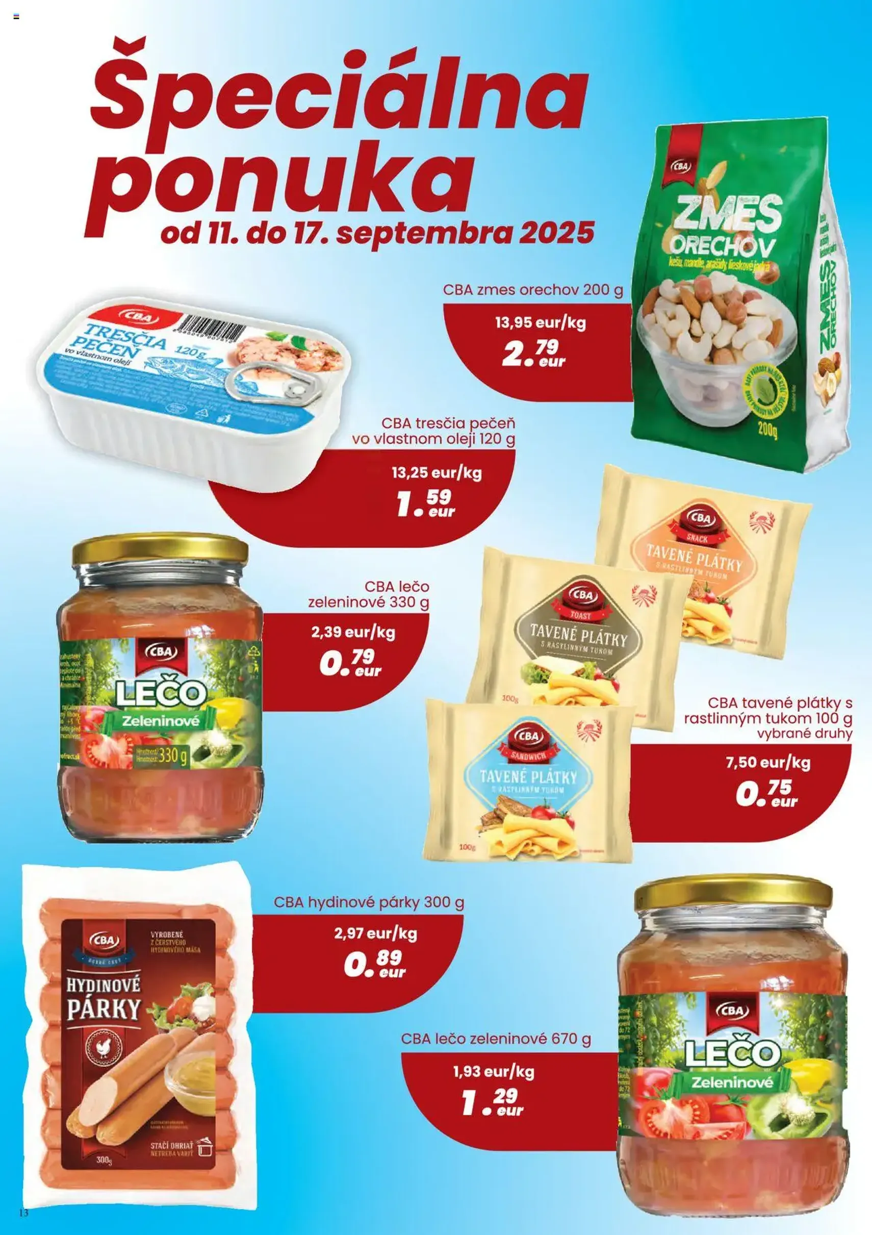CBA Komfos leták - platný leták od 04.09.2025 strana 13 z 24 CBA Komfos leták - platný leták od 04.09.2025 strana 13 z 24