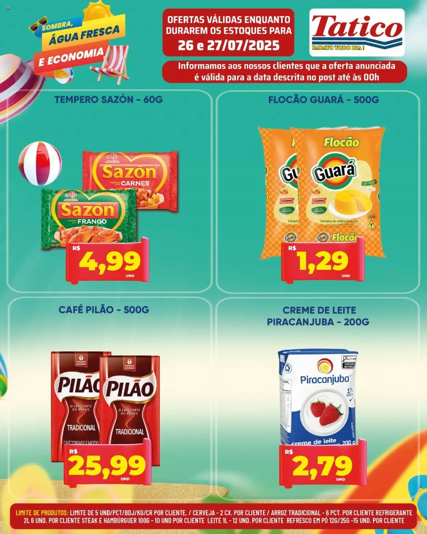 Tatico - Ofertas do Dia - folheto válido a partir de 28/07/2025 página 27 de 50 Tatico - Ofertas do Dia - folheto válido a partir de 28/07/2025 página 27 de 50