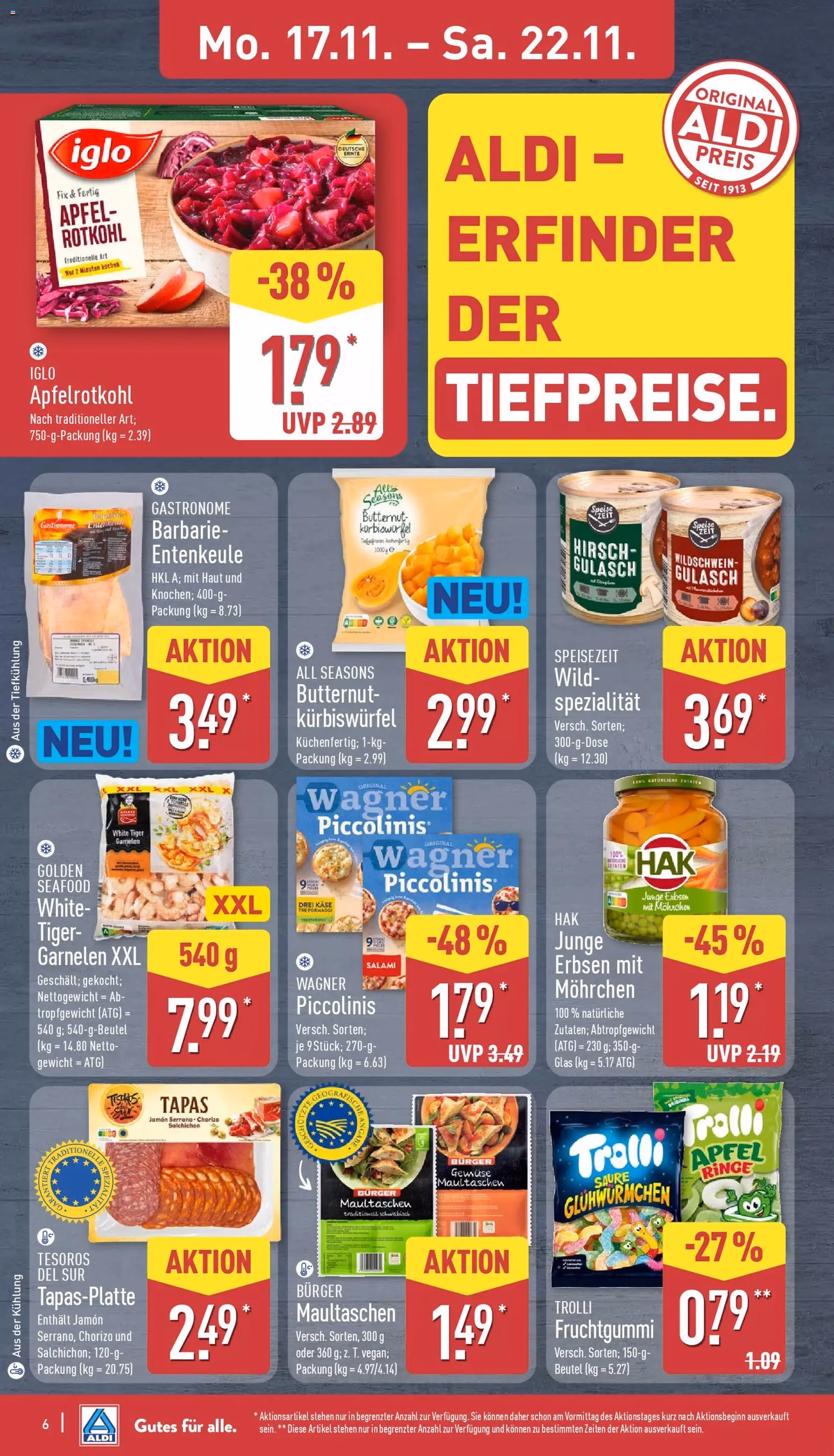 Aldi Prospekt - Gültiger Prospekt ab 17.11.2025, Seite 6 von insgesamt 50