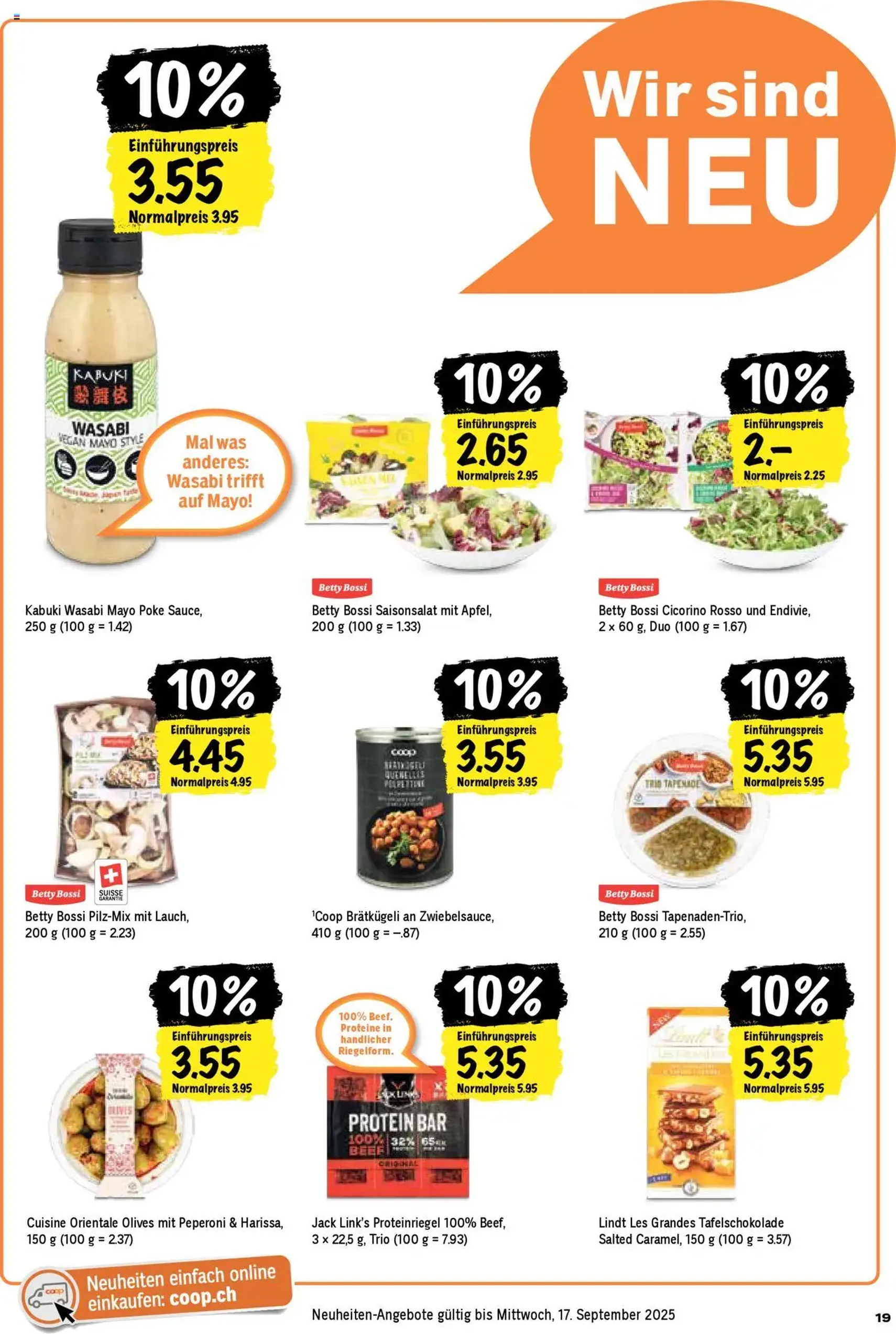 Coop Aktionen - Gültiger Prospekt ab 04.09.2025, Seite 19 von insgesamt 24 Coop Aktionen - Gültiger Prospekt ab 04.09.2025, Seite 19 von insgesamt 24