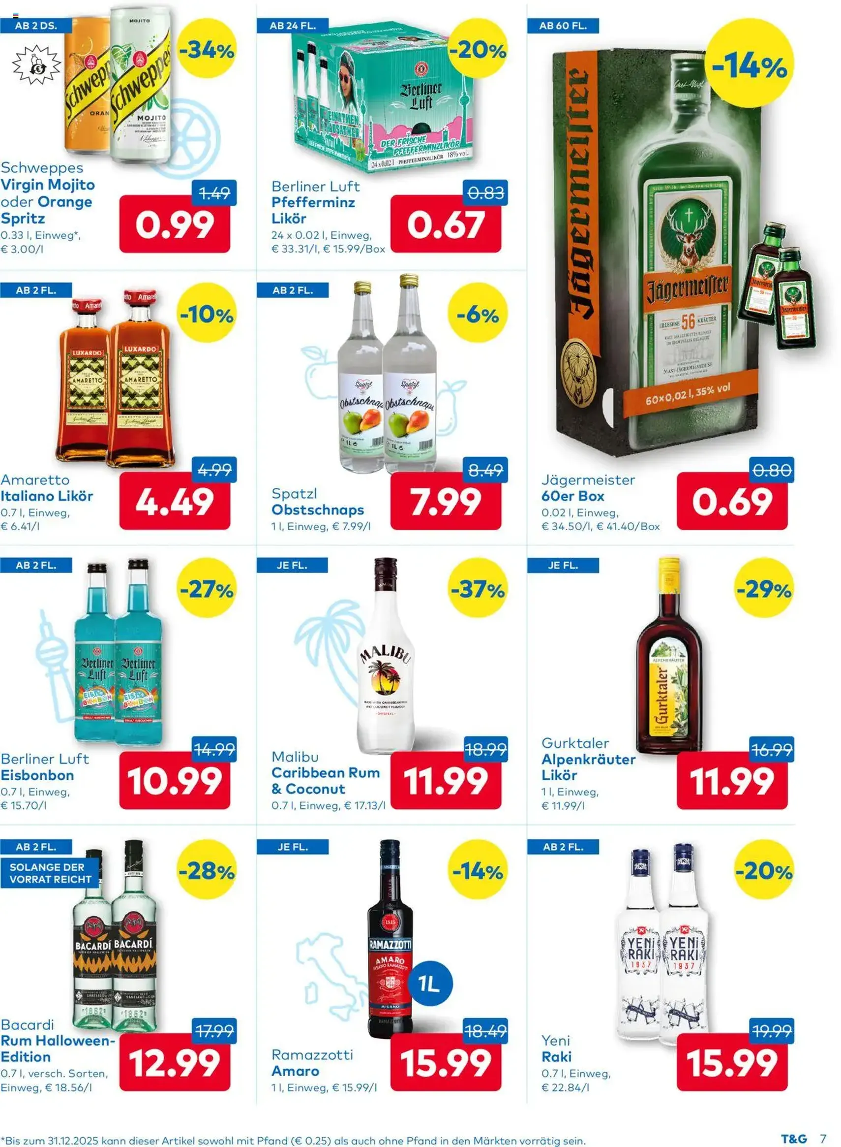 T&G Flugblatt - Gültiger Prospekt ab 23.10.2025, Seite 7 von insgesamt 8