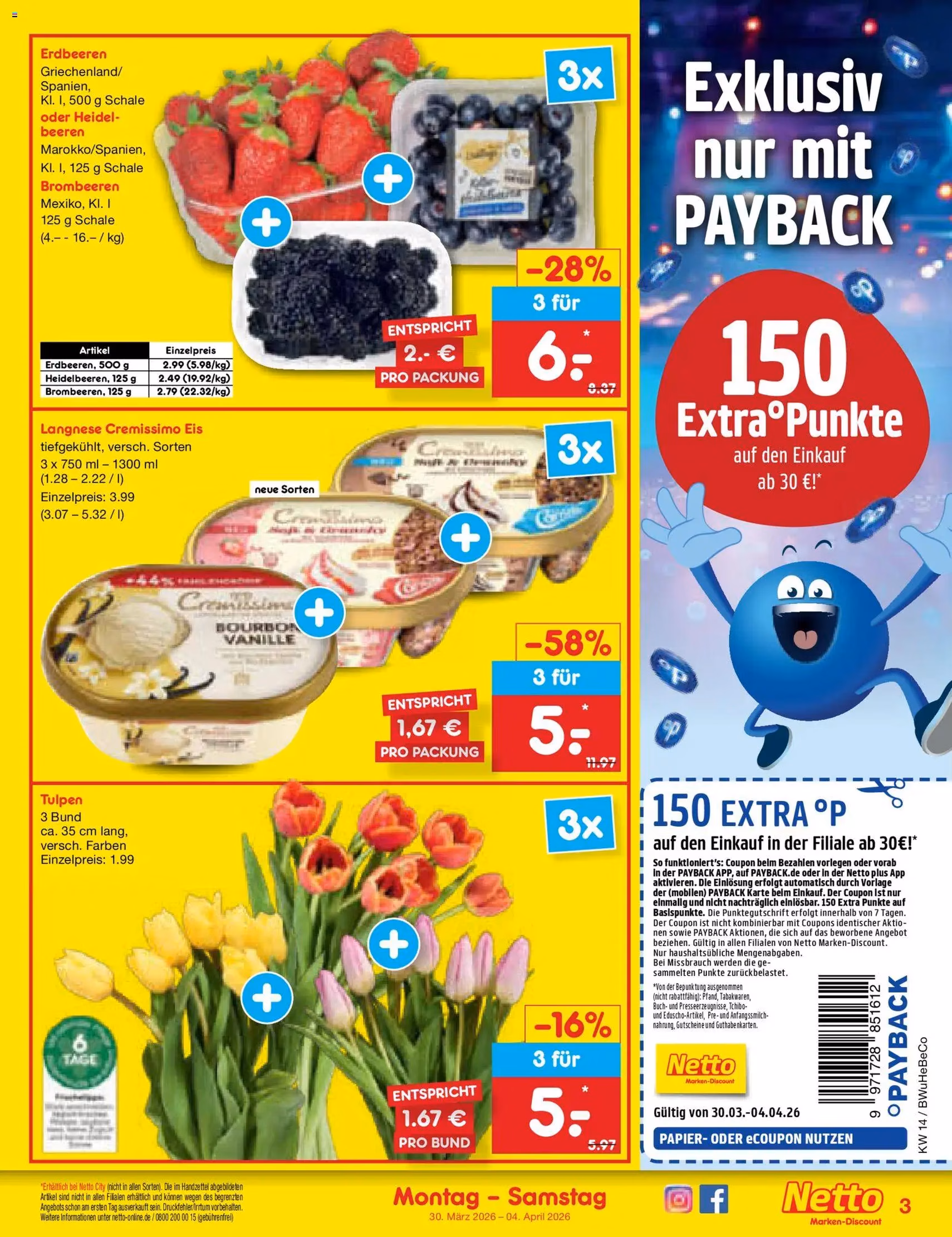 Netto Marken-Discount Prospekt - Gültiger Prospekt ab 30.03.2026, Seite 3 von insgesamt 62