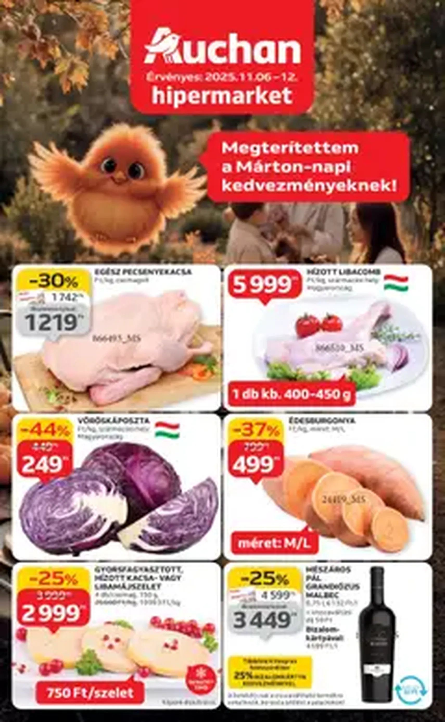 Auchan Akciós újság - 2025.11.06. érvényes szórólap 1 oldal 1 oldalból