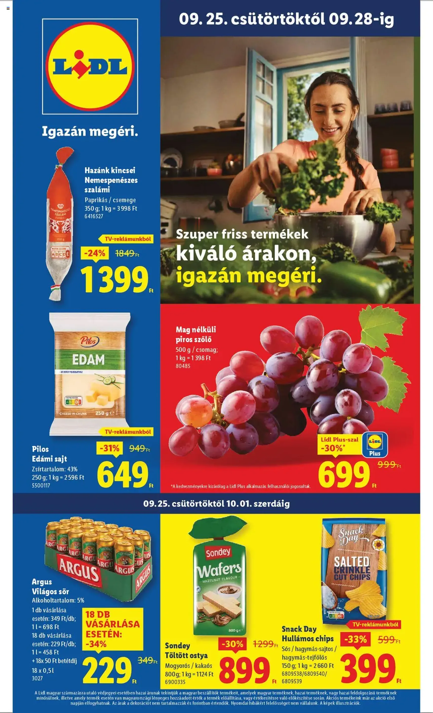 Lidl Akciós újság - 2025.09.25. érvényes szórólap 3 oldal 68 oldalból Lidl Akciós újság - 2025.09.25. érvényes szórólap 3 oldal 68 oldalból