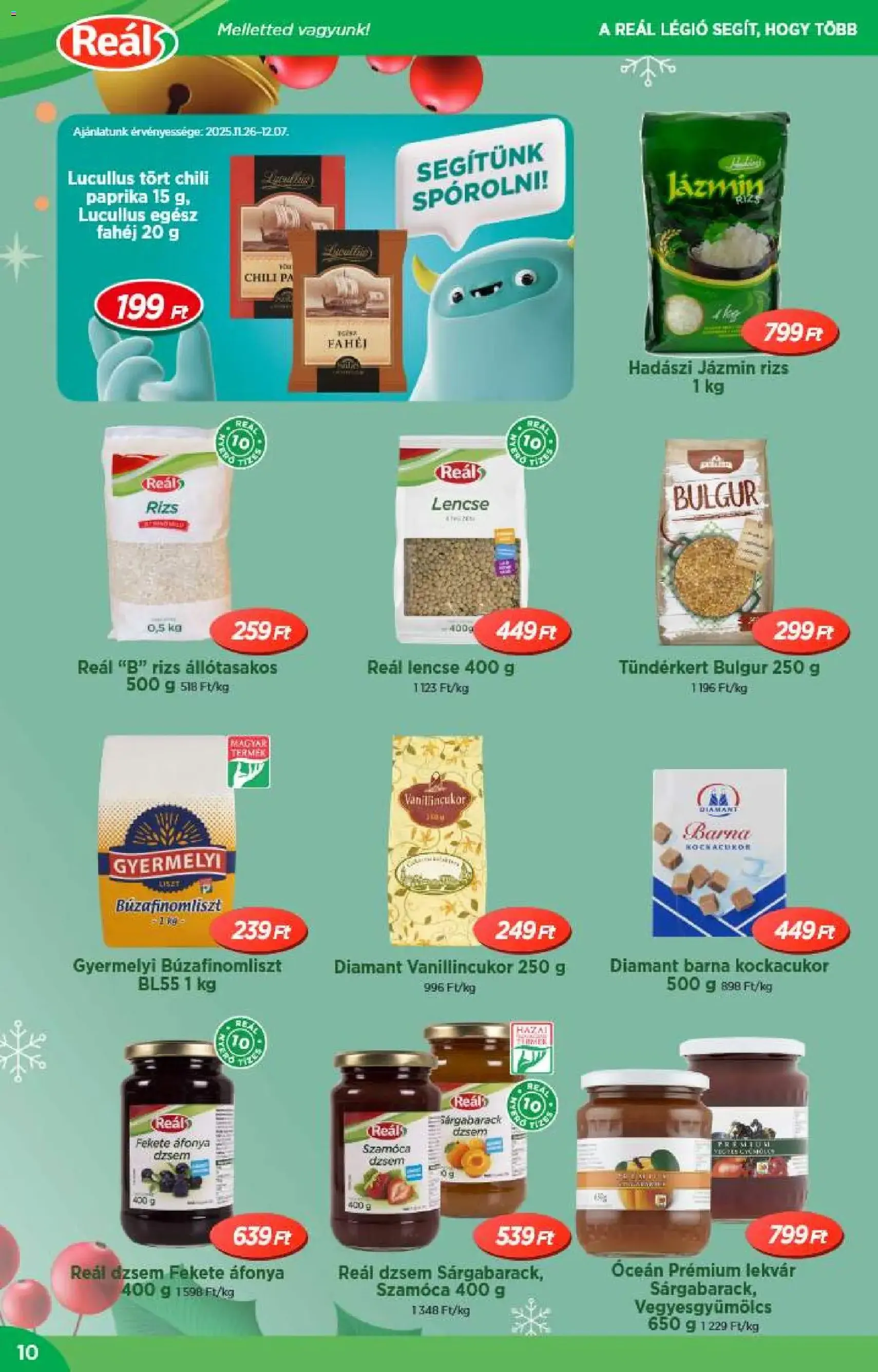 Reál Akciós újság - 2025.12.10. érvényes szórólap 10 oldal 20 oldalból