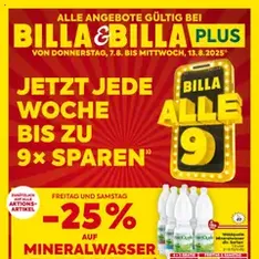 Billa Flugblatt - Prospekt Vorschau gültig ab 07.08.2025
