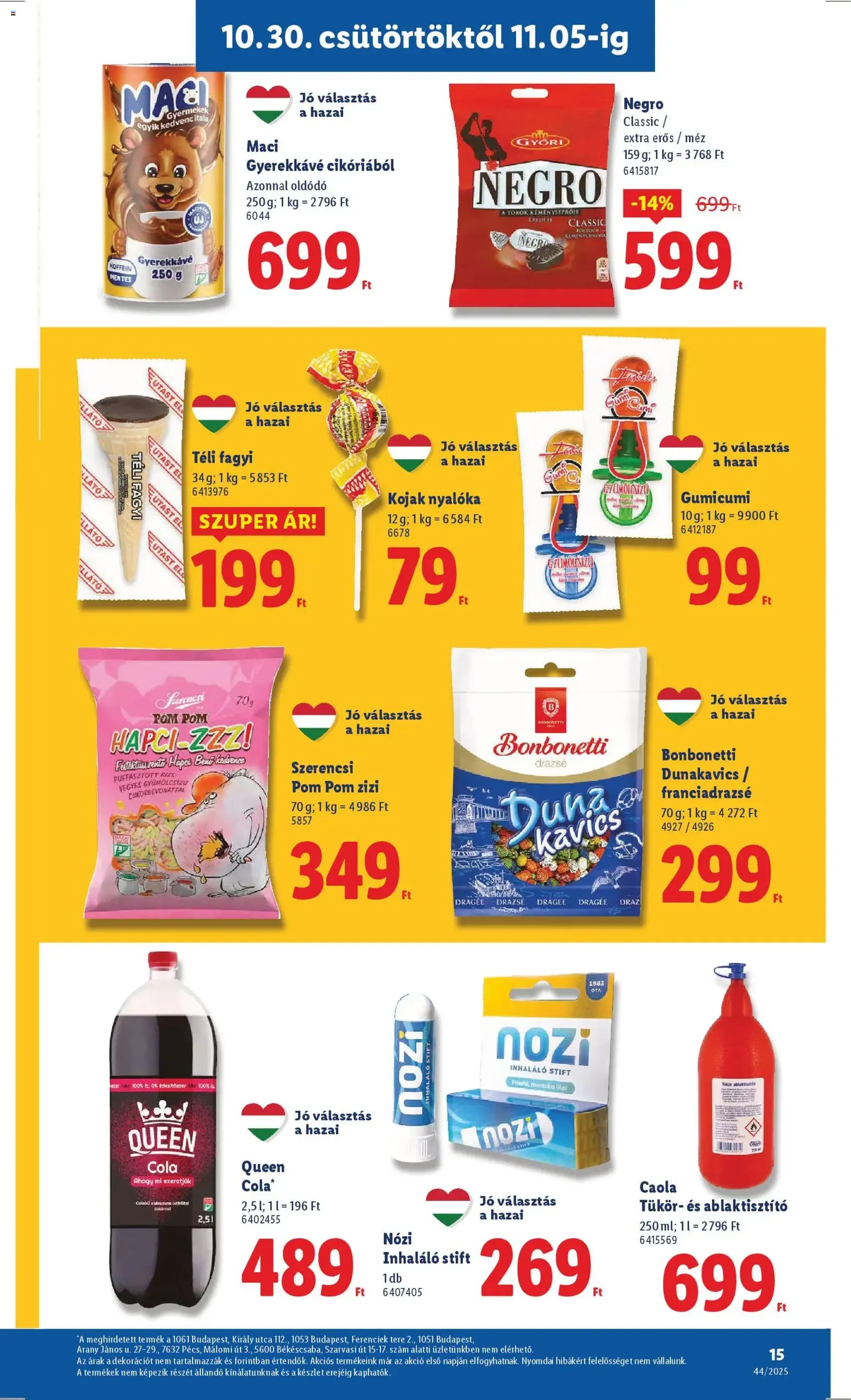 Lidl Akciós újság - 2025.10.30. érvényes szórólap 15 oldal 66 oldalból Lidl Akciós újság - 2025.10.30. érvényes szórólap 15 oldal 66 oldalból