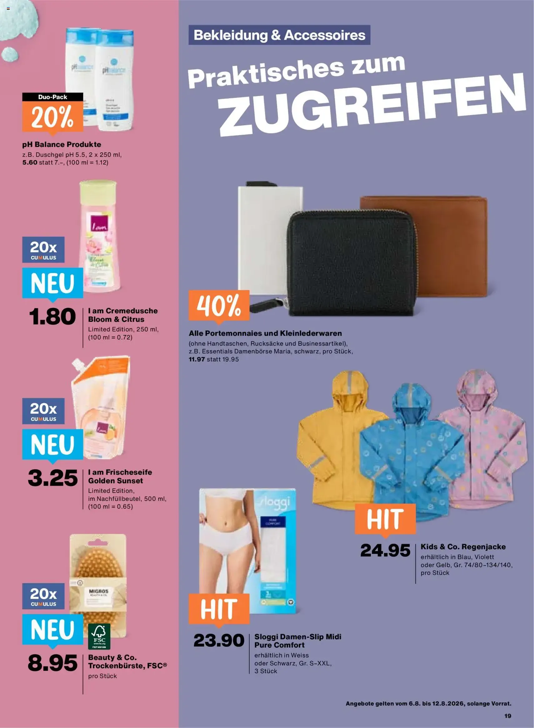 Migros aktionen - Gültiger Prospekt ab 06.08.2026, Seite 19 von insgesamt 24