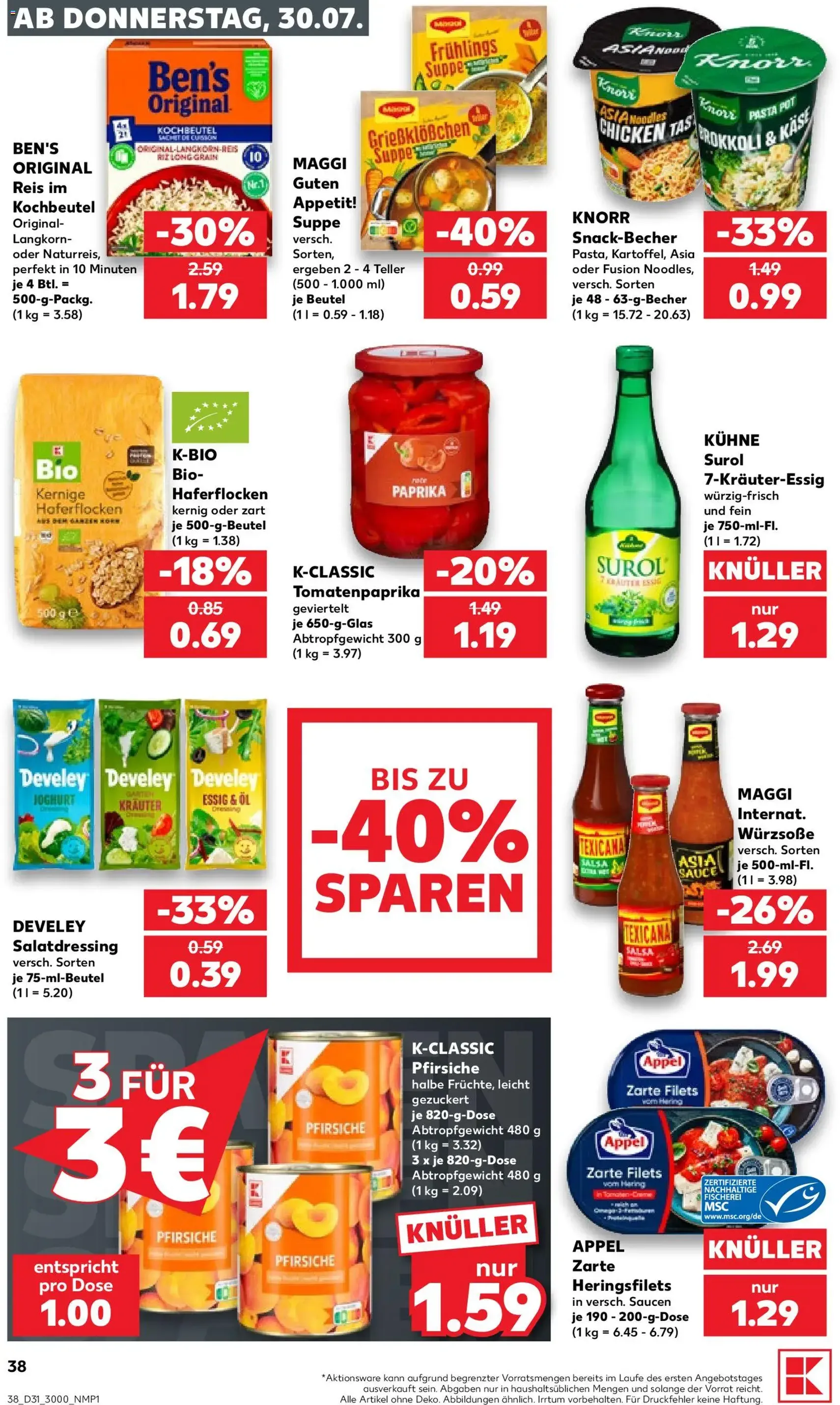 Kaufland DE -DE Folder - geldige folder vanaf 30-07-2026 pagina 38 van 66