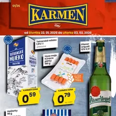 KARMEN CBA leták - náhľad letáku platný od 22.01.2026