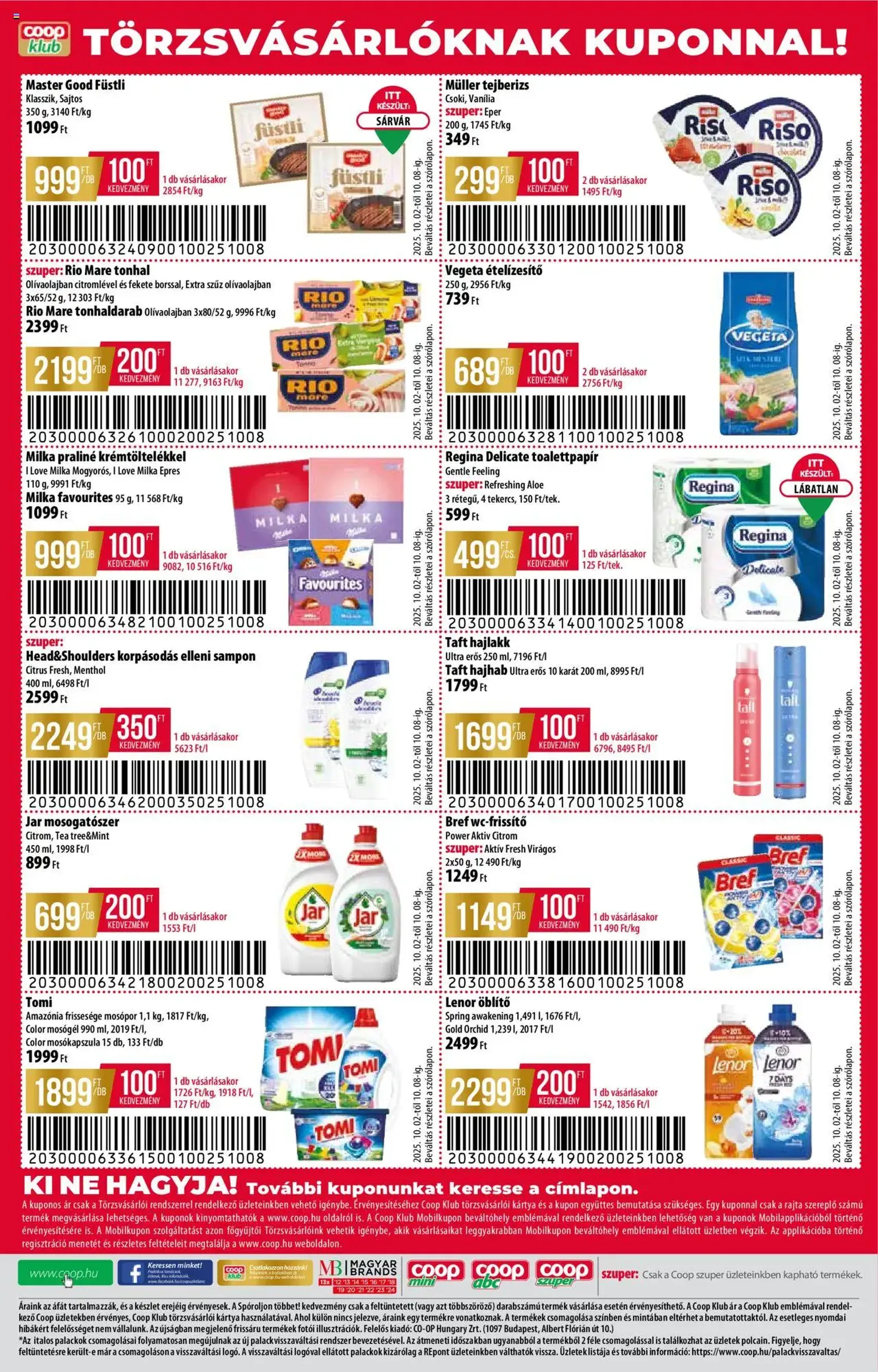 COOP Akciós újság - 2025.10.02. érvényes szórólap 8 oldal 8 oldalból COOP Akciós újság - 2025.10.02. érvényes szórólap 8 oldal 8 oldalból