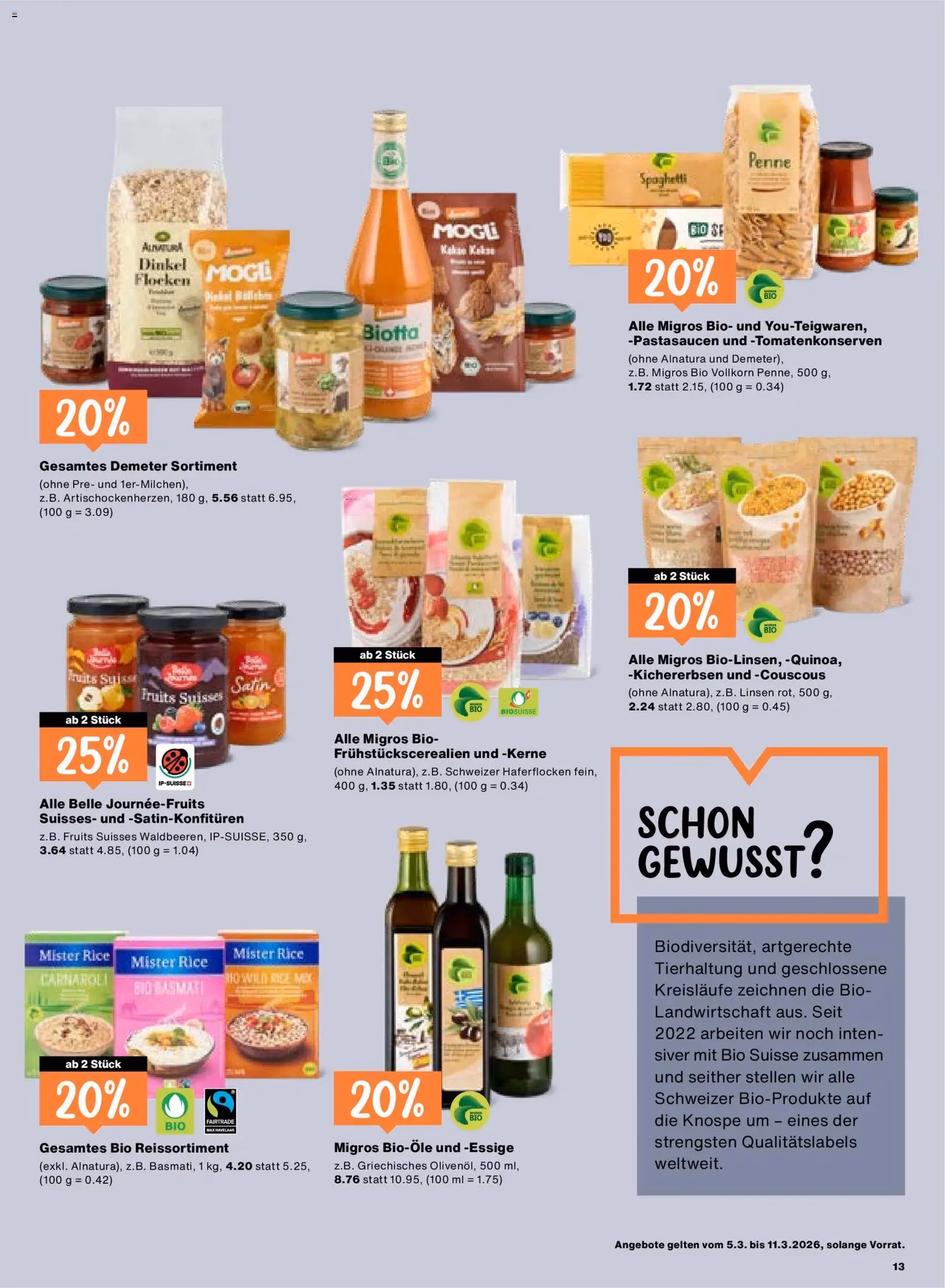 Migros aktionen - Gültiger Prospekt ab 03.03.2026, Seite 13 von insgesamt 24