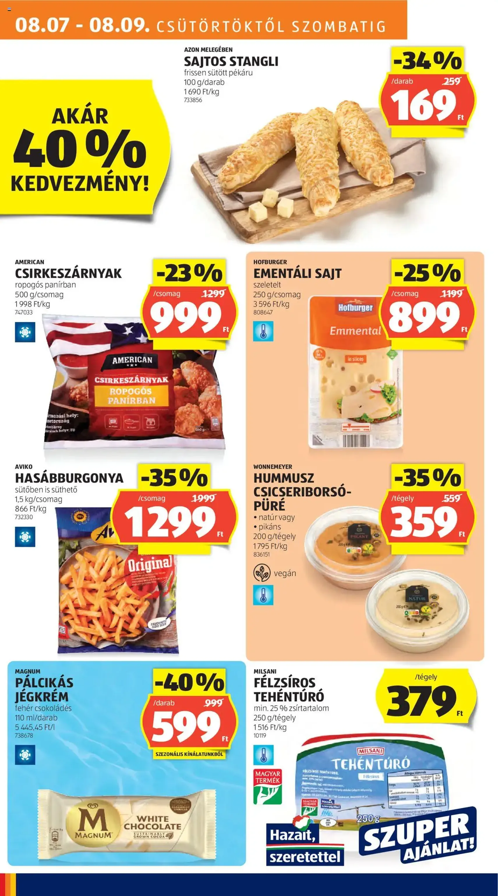 Aldi Akciós újság - 2025.08.07. érvényes szórólap 12 oldal 52 oldalból Aldi Akciós újság - 2025.08.07. érvényes szórólap 12 oldal 52 oldalból