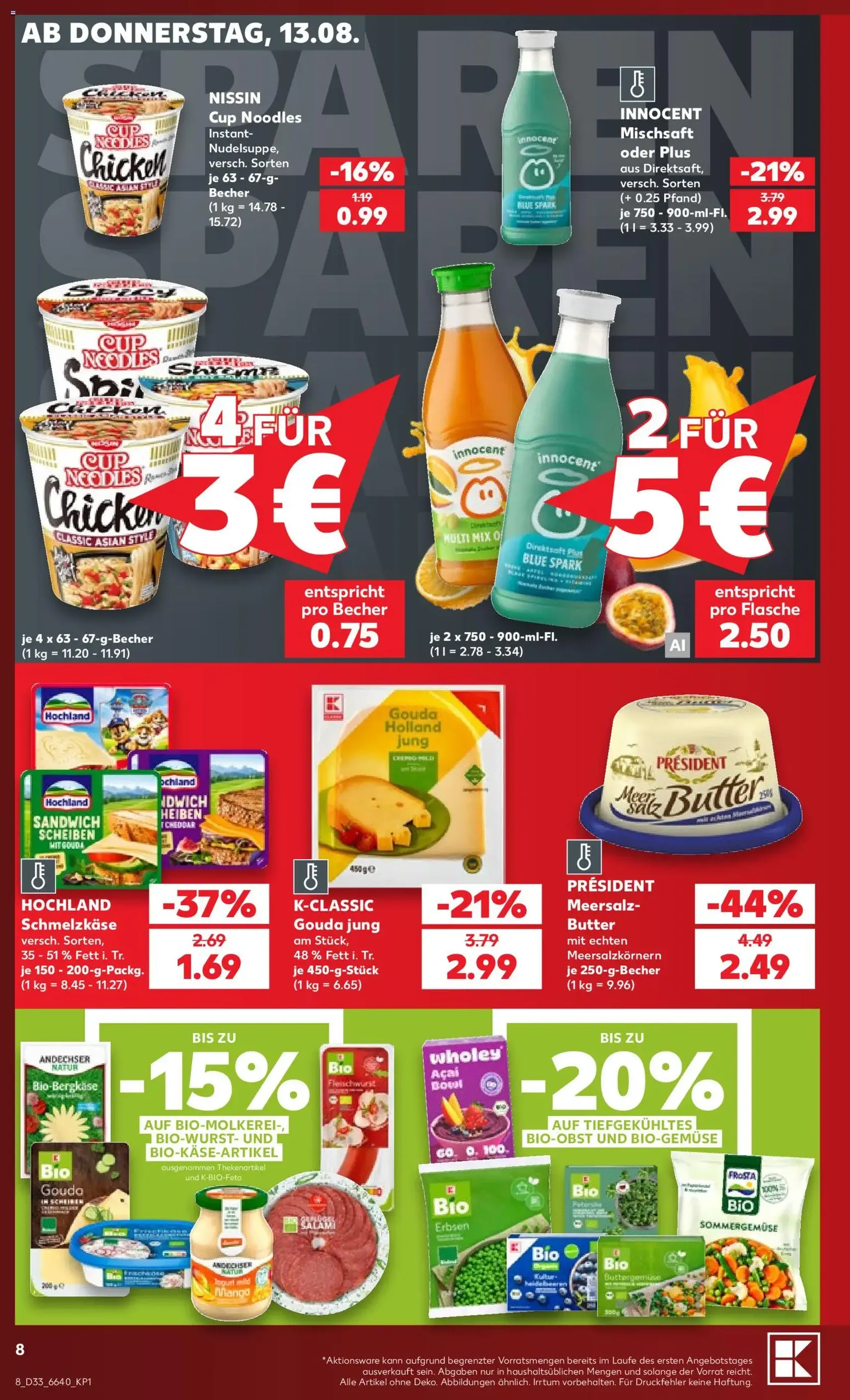 Kaufland Prospekt - Gültiger Prospekt ab 13.08.2026, Seite 8 von insgesamt 54