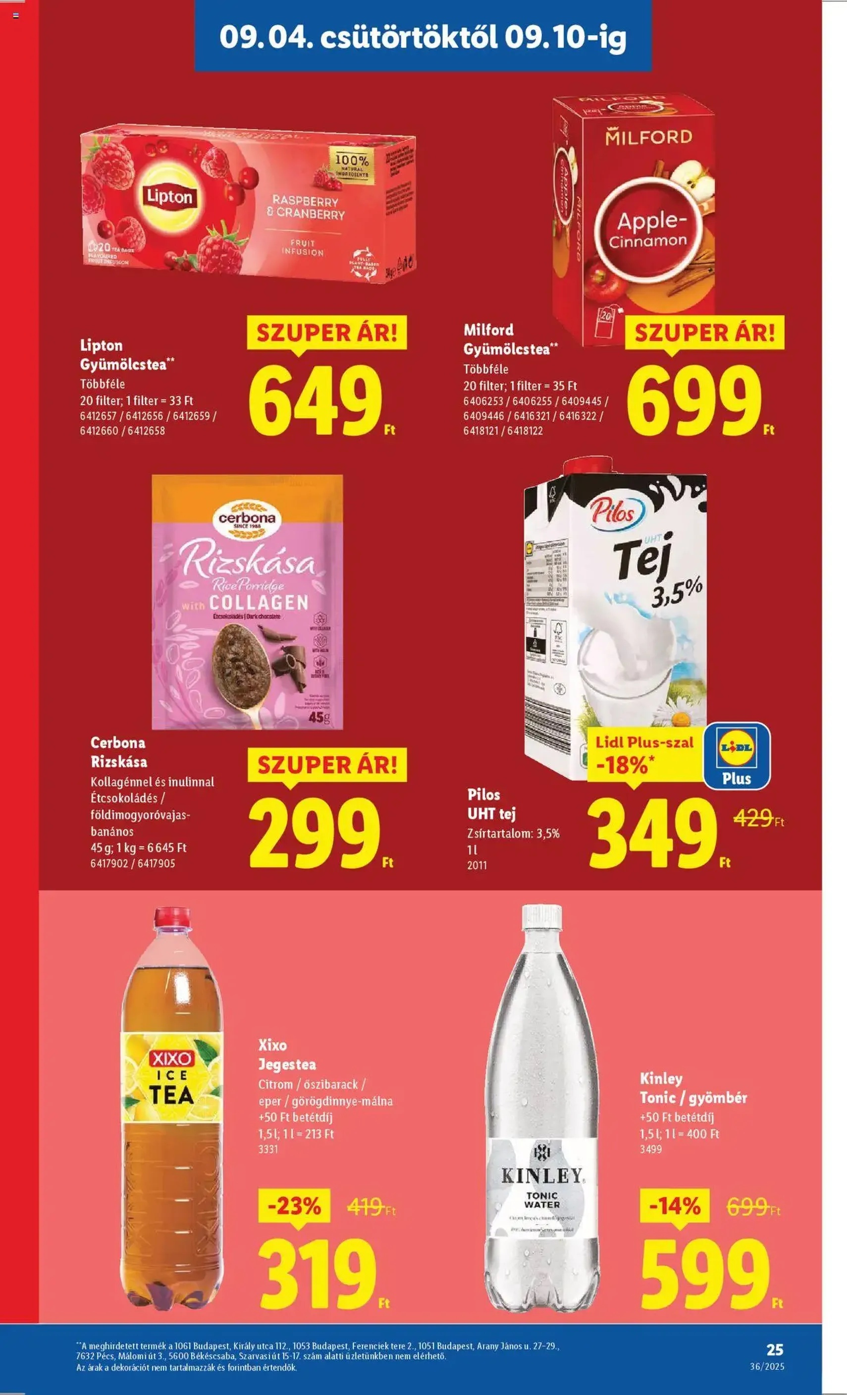 Lidl Akciós újság - 2025.09.04. érvényes szórólap 25 oldal 70 oldalból Lidl Akciós újság - 2025.09.04. érvényes szórólap 25 oldal 70 oldalból