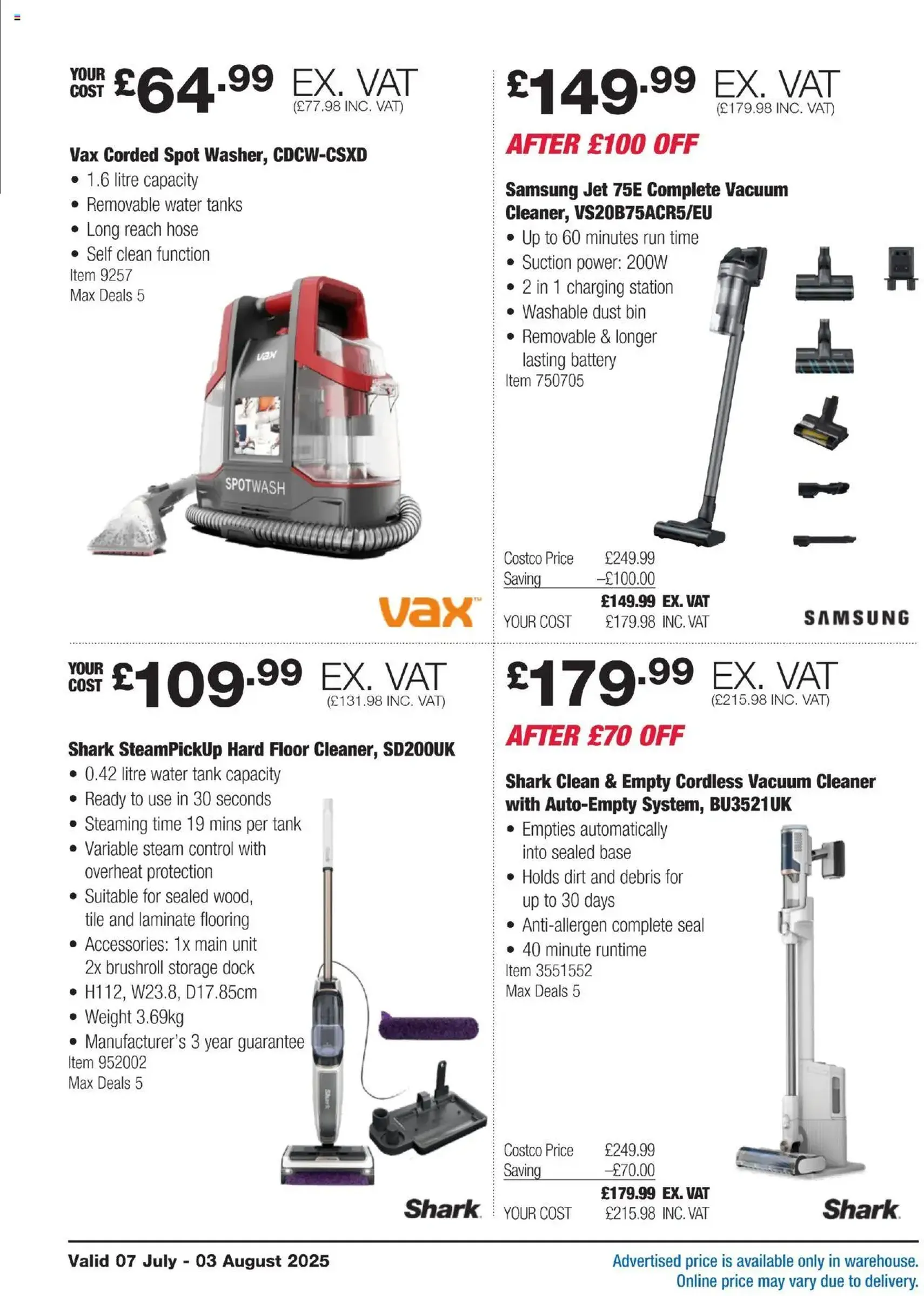 Costco - ENGLAND ONLY - valid flyer from 07/07/2025, page 5 of 36