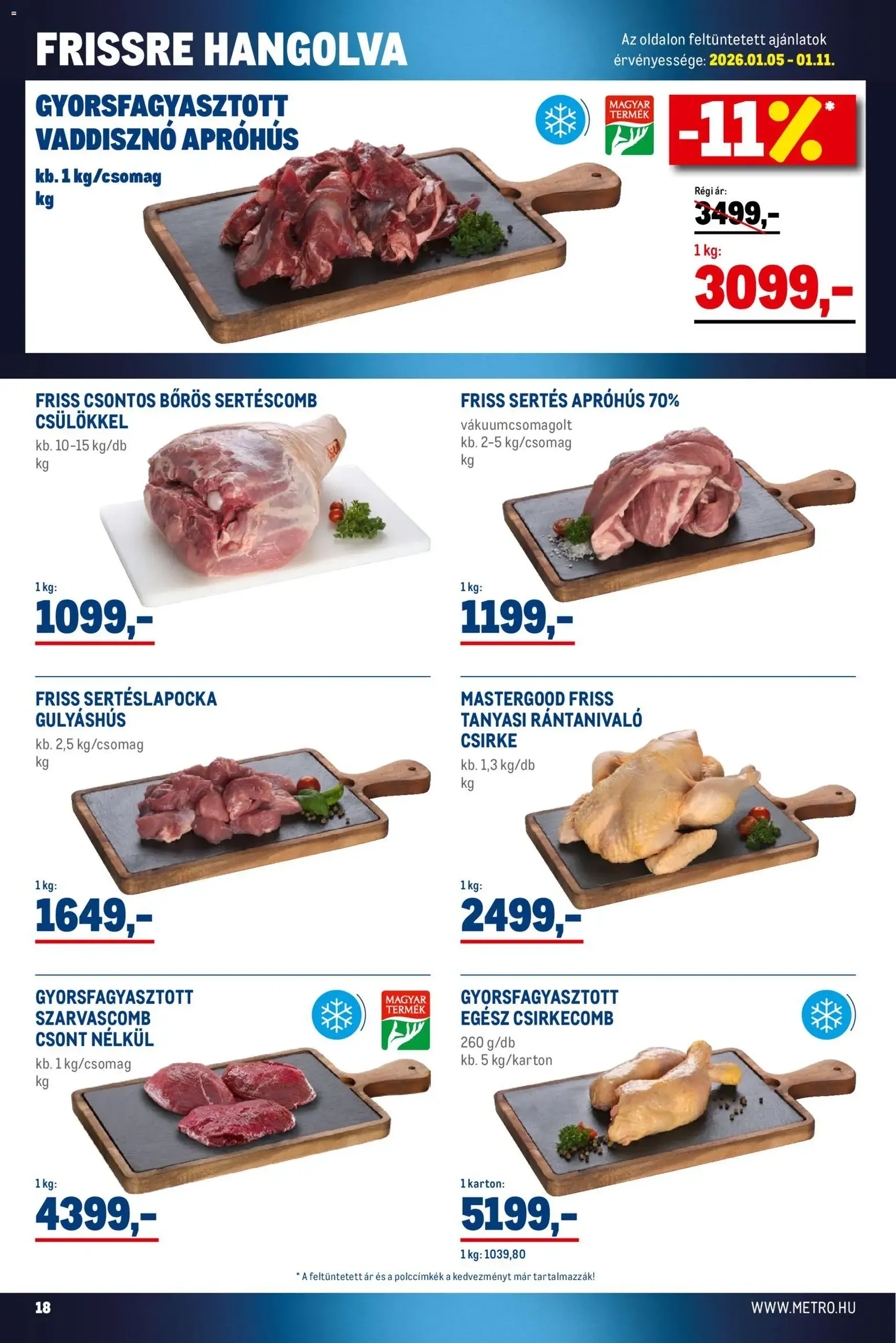 Metro - Élelmiszer és Szezonális katalógus 2026/01 - 2026.01.02. érvényes szórólap 18 oldal 40 oldalból