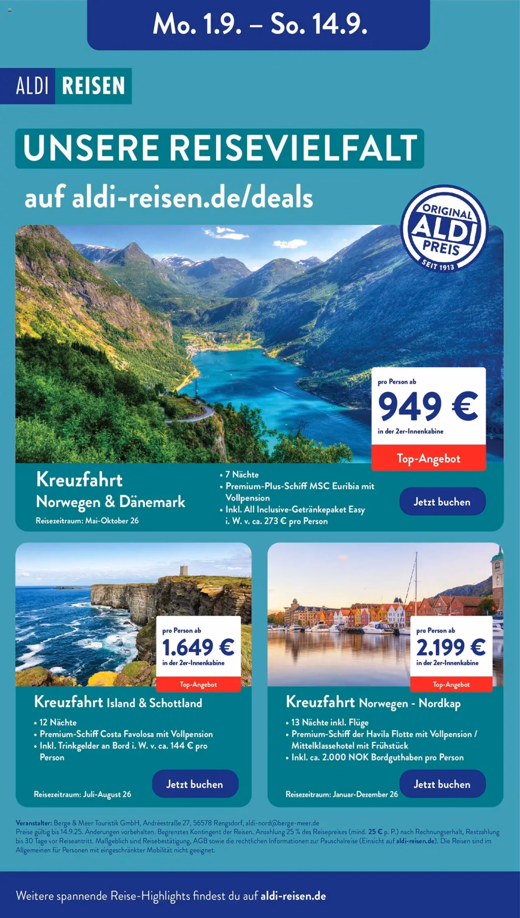 Aldi Prospekt - Gültiger Prospekt ab 08.09.2025, Seite 45 von insgesamt 47 Aldi Prospekt - Gültiger Prospekt ab 08.09.2025, Seite 45 von insgesamt 47