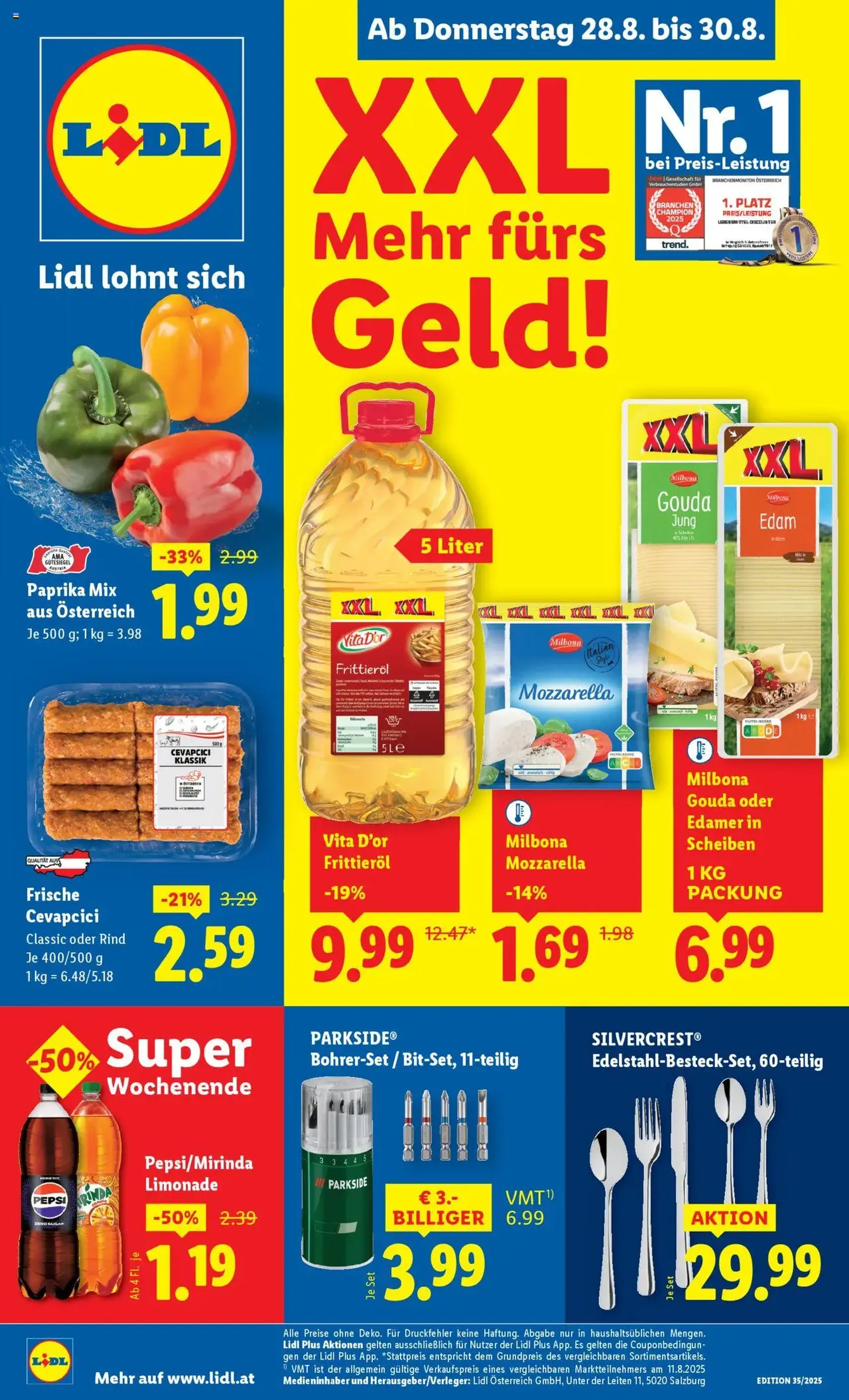 Lidl Flugblatt - Gültiger Prospekt ab 28.08.2025, Seite 1 von insgesamt 48 Lidl Flugblatt - Gültiger Prospekt ab 28.08.2025, Seite 1 von insgesamt 48