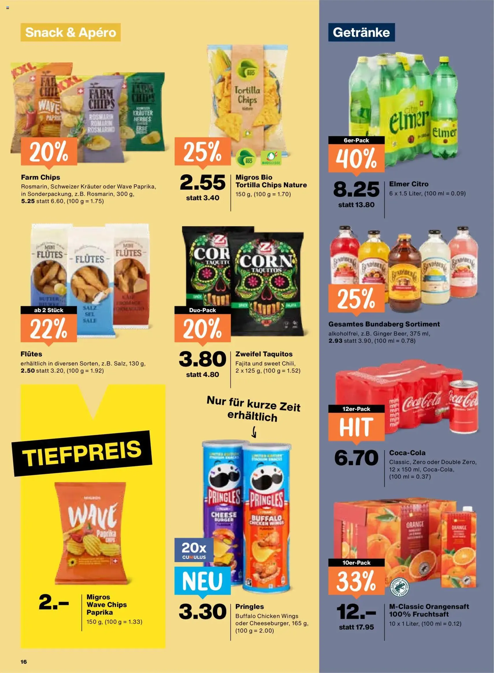 Migros aktionen - Gültiger Prospekt ab 11.06.2026, Seite 16 von insgesamt 24