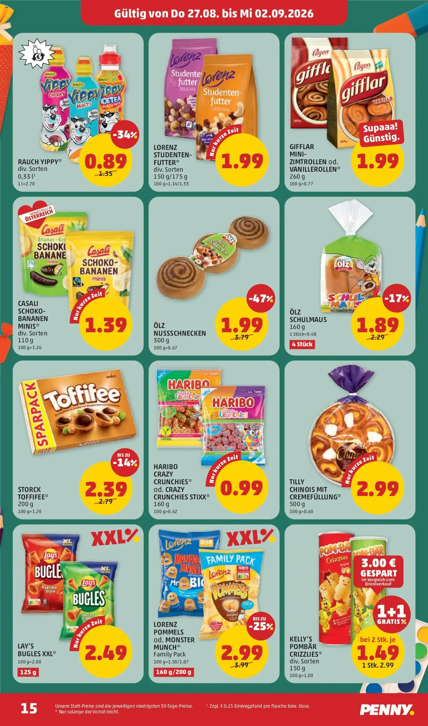 Penny Markt Flugblatt - Gültiger Prospekt ab 27.08.2026, Seite 15 von insgesamt 32