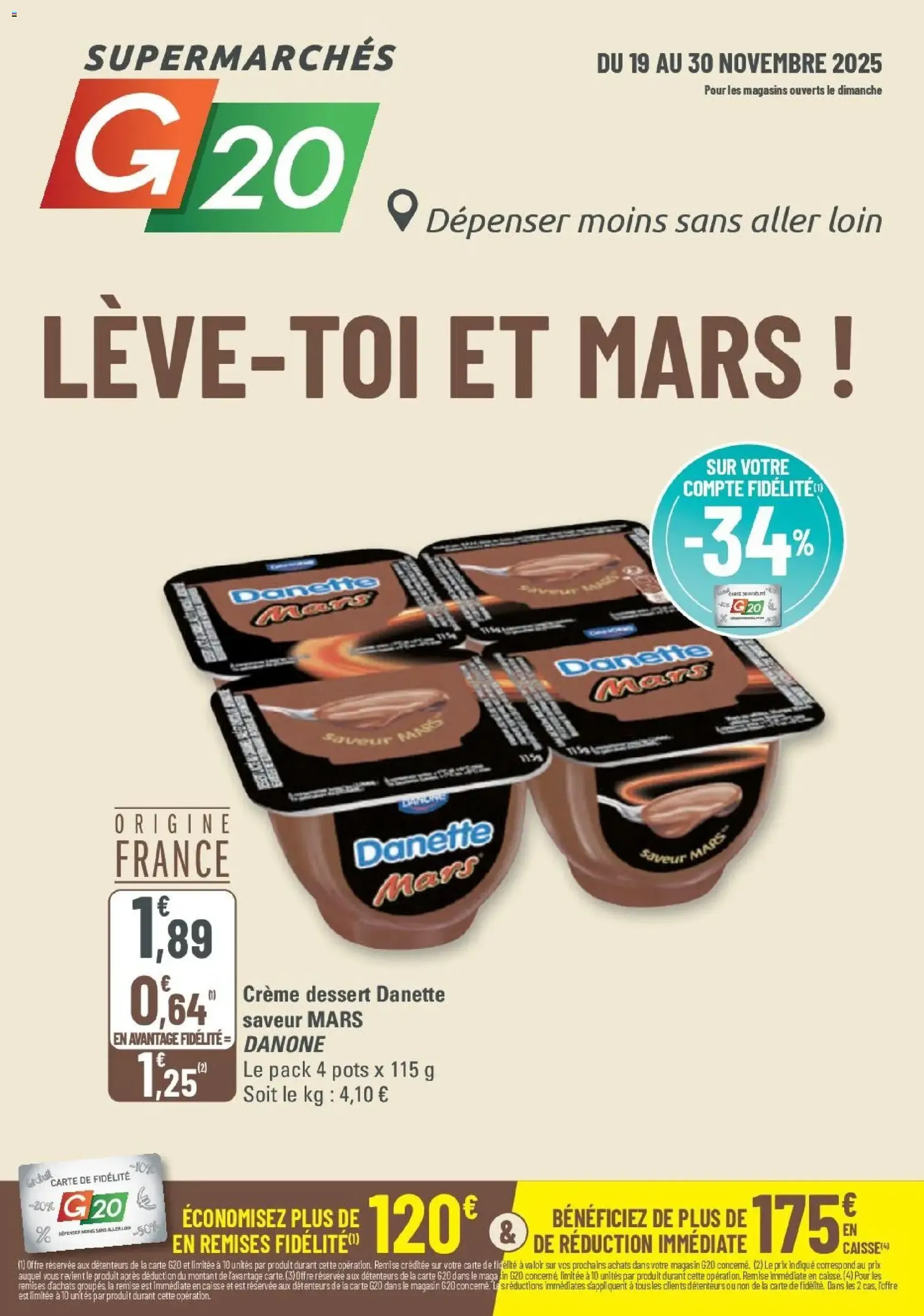 G20 Supermarchés catalogue - brochure valable à partir du 19/11/2025, page 1 sur 20