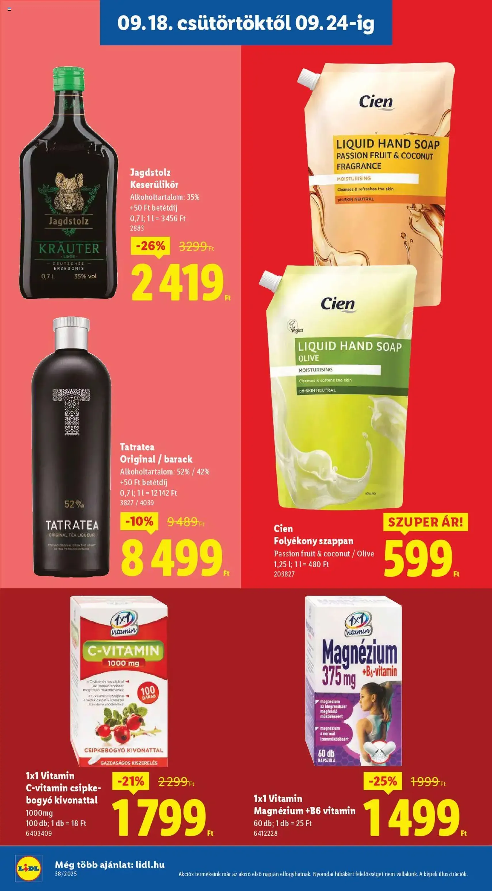 Lidl Akciós újság - 2025.09.18. érvényes szórólap 24 oldal 74 oldalból