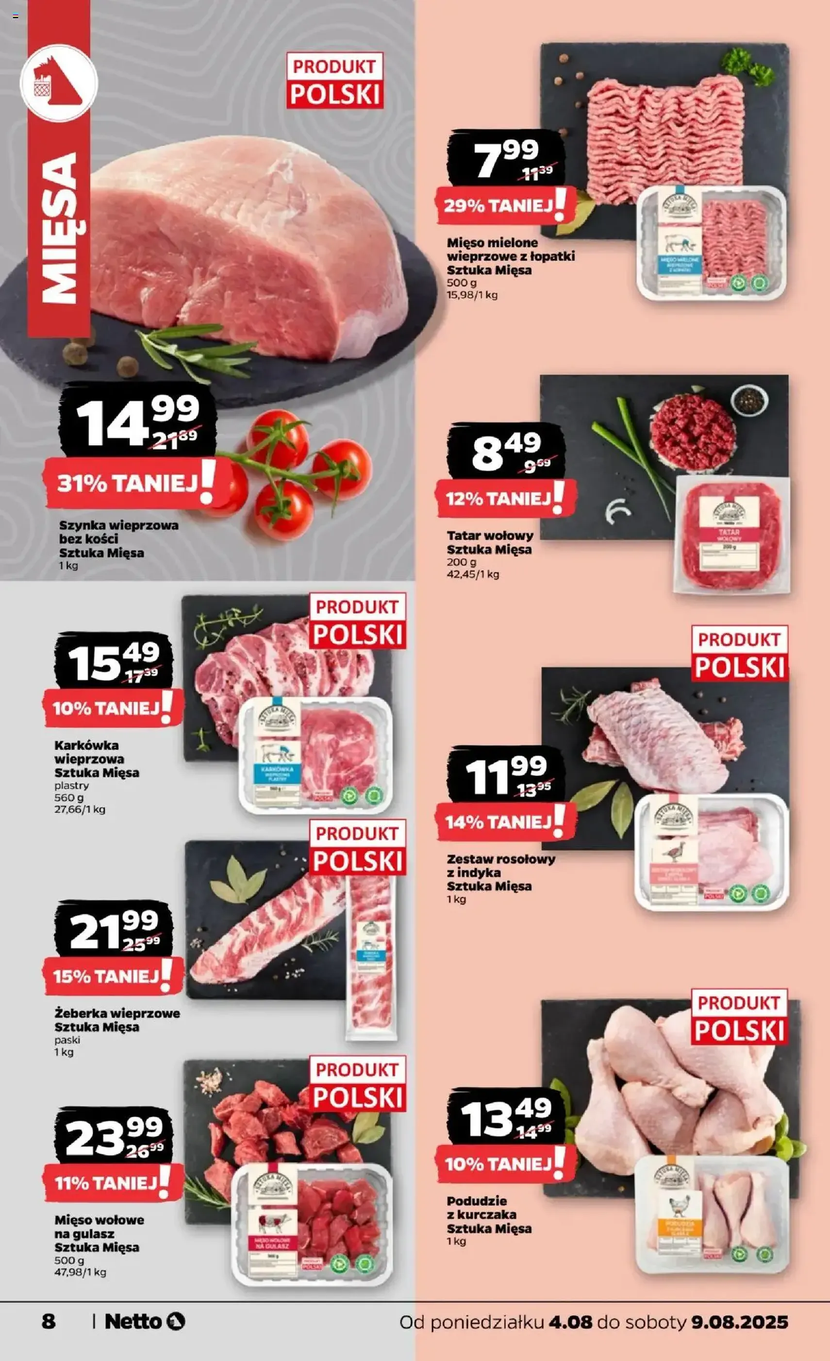Netto gazetka - Spożywcza - ważny gazetka od 04.08.2025 strona 8 z 28 Netto gazetka - Spożywcza - ważny gazetka od 04.08.2025 strona 8 z 28