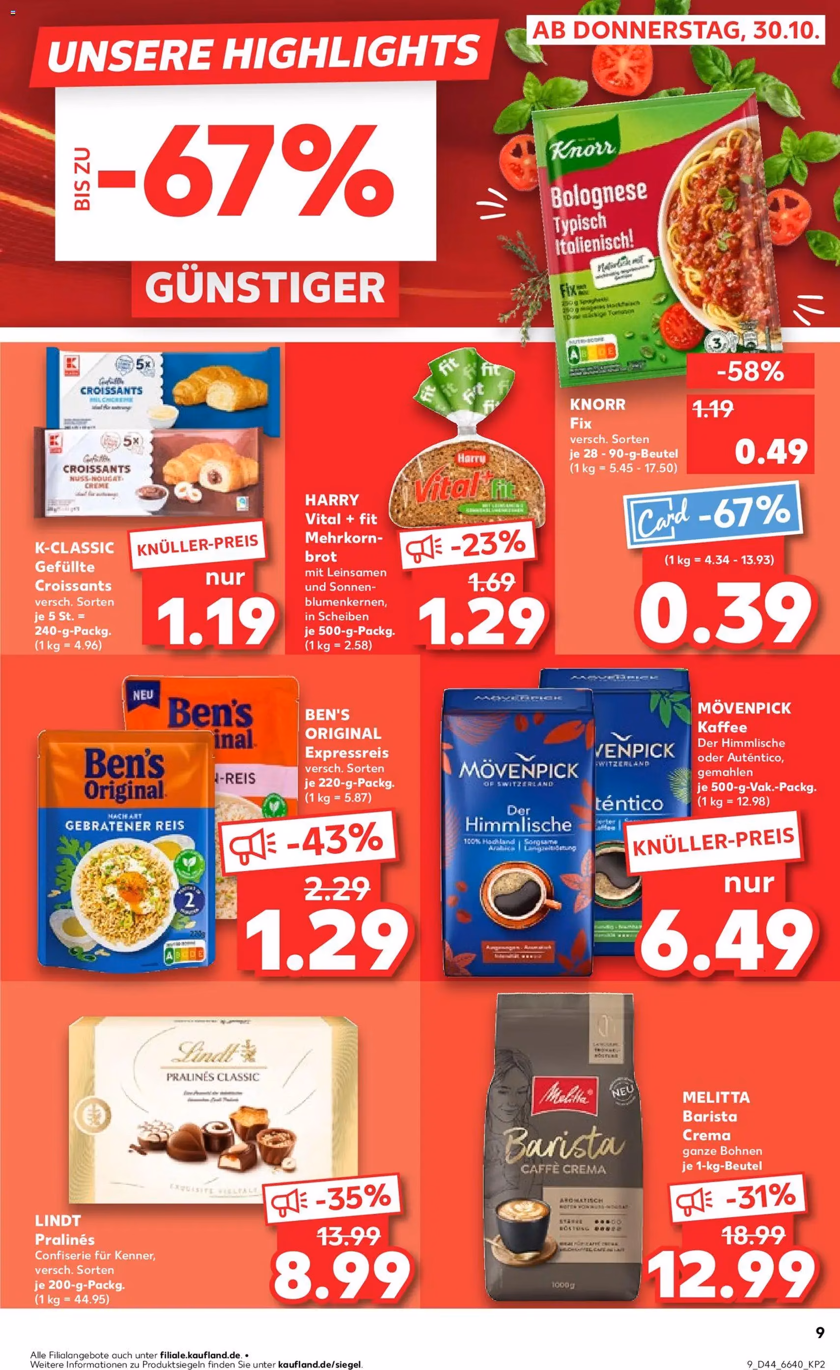 Kaufland Prospekt - Gültiger Prospekt ab 30.10.2025, Seite 9 von insgesamt 71 Kaufland Prospekt - Gültiger Prospekt ab 30.10.2025, Seite 9 von insgesamt 71
