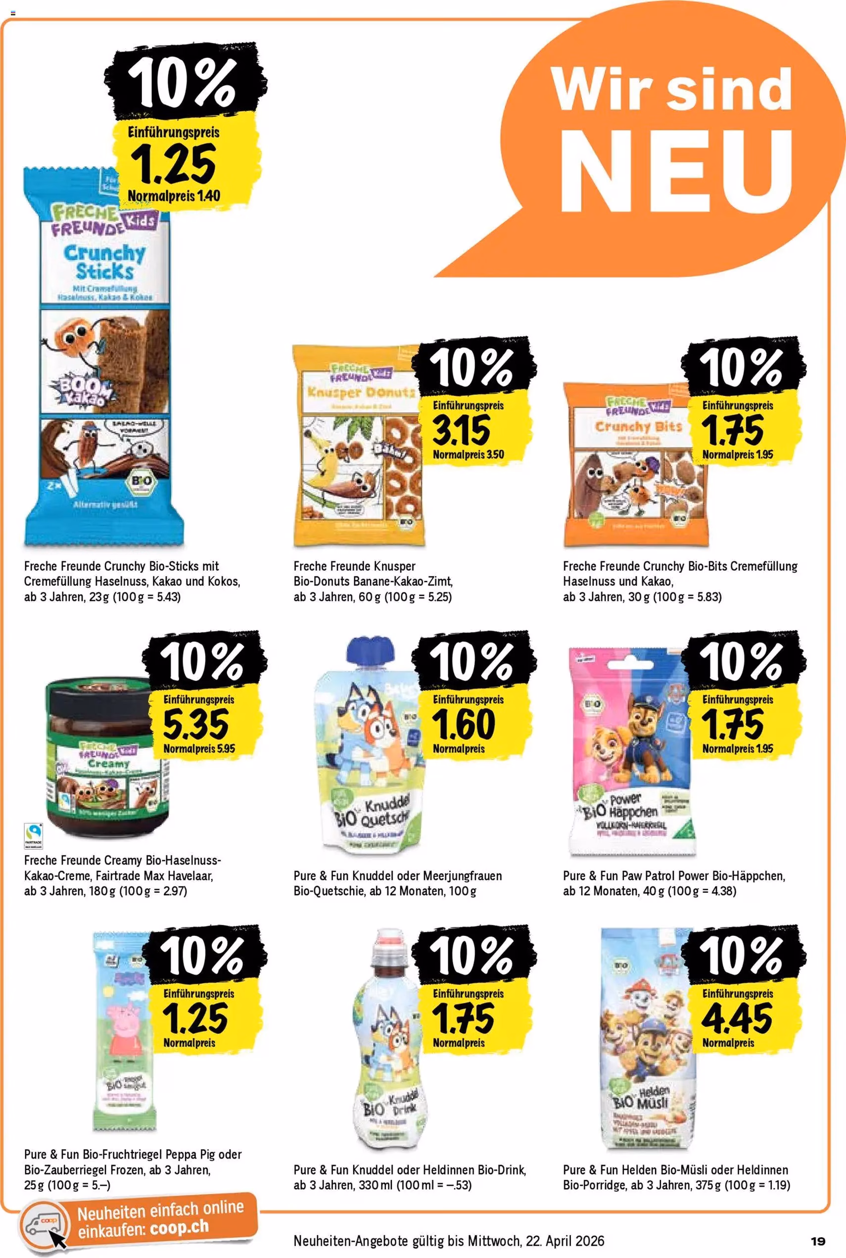 Coop aktionen - Gültiger Prospekt ab 09.04.2026, Seite 19 von insgesamt 24