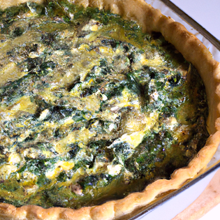 Recipe preview Fluffy Fresh Spinach and Feta Quiche