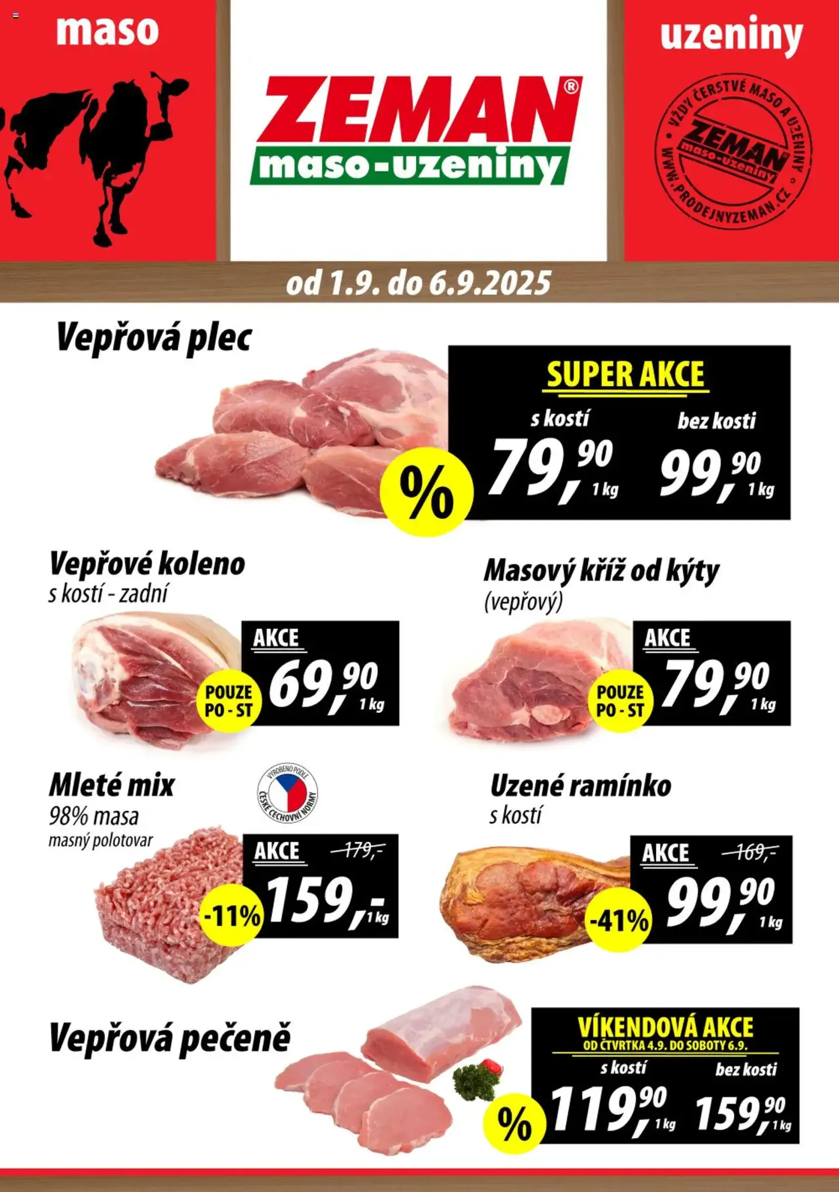 Prodejny Zeman leták - platný leták od 01.09.2025 strana 1 z 2