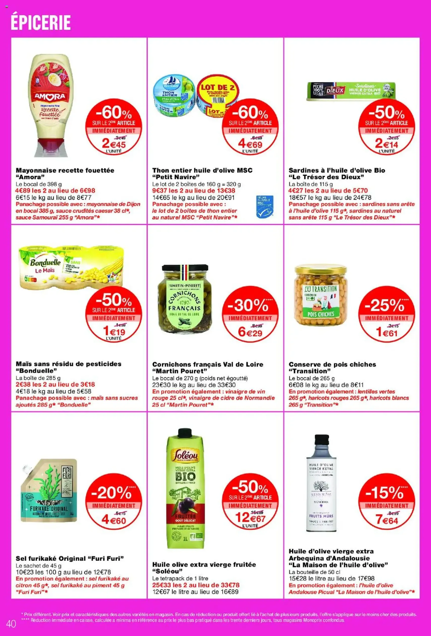 Monoprix catalogue - brochure valable à partir du 16/06/2026, page 40 sur 65