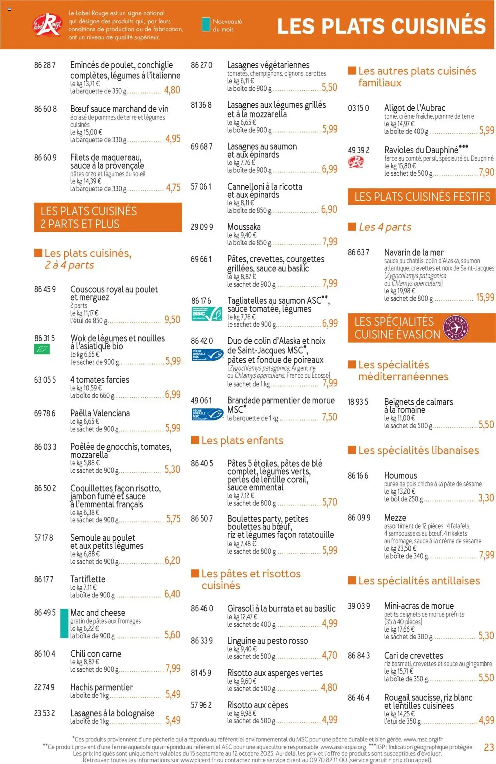 Picard catalogue - brochure valable à partir du 15/09/2025, page 23 sur 36 Picard catalogue - brochure valable à partir du 15/09/2025, page 23 sur 36