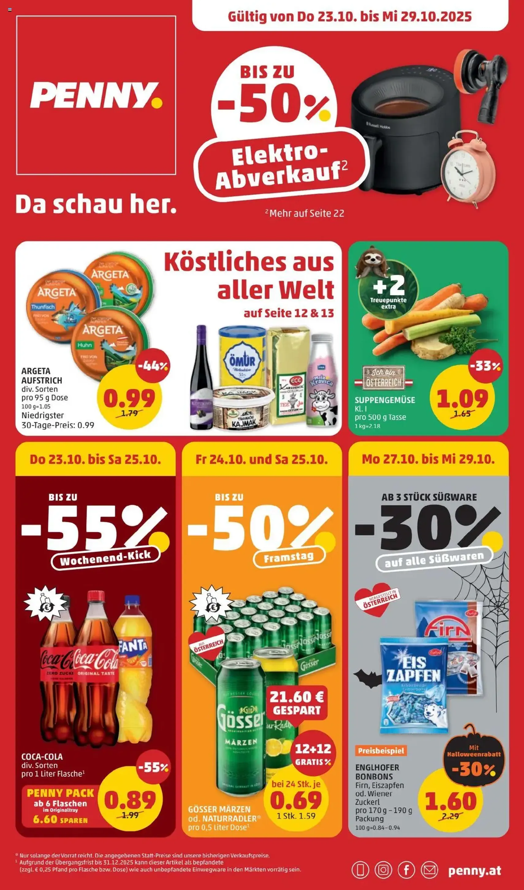 Penny Markt Flugblatt - Gültiger Prospekt ab 23.10.2025, Seite 1 von insgesamt 32 Penny Markt Flugblatt - Gültiger Prospekt ab 23.10.2025, Seite 1 von insgesamt 32