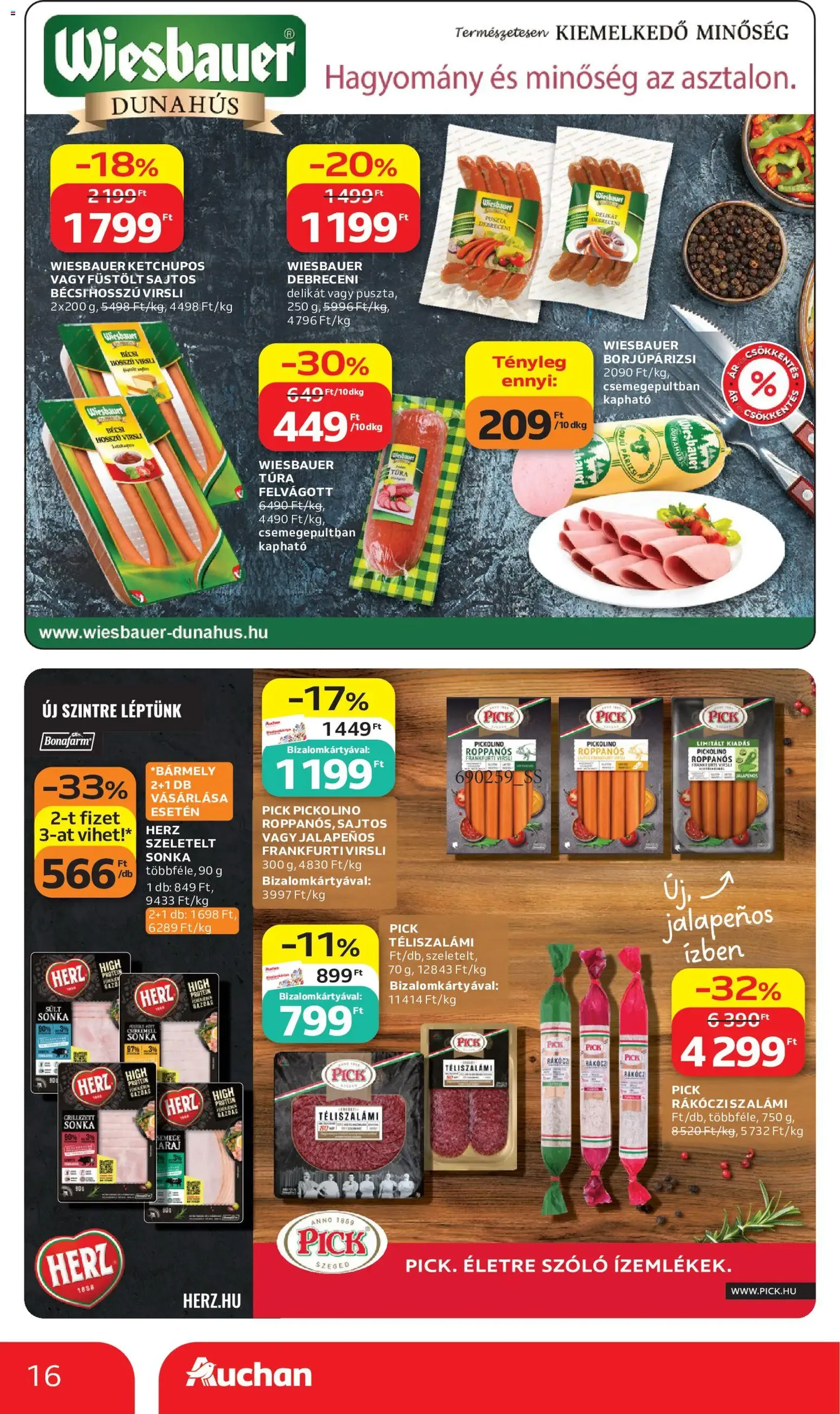 Auchan akciós újság - 2026.06.11. érvényes szórólap 16 oldal 46 oldalból