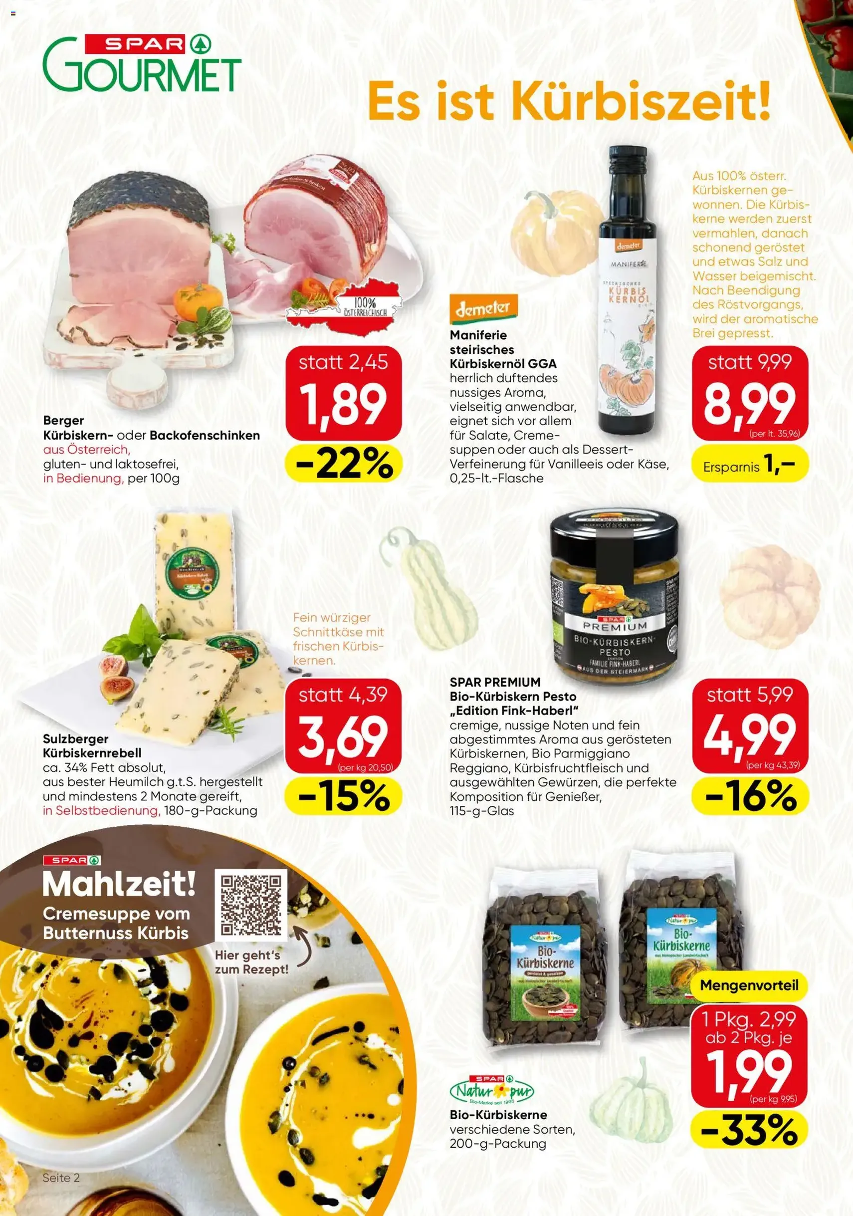 SPAR Gourmet Flugblatt - Gültiger Prospekt ab 08.10.2026, Seite 2 von insgesamt 12